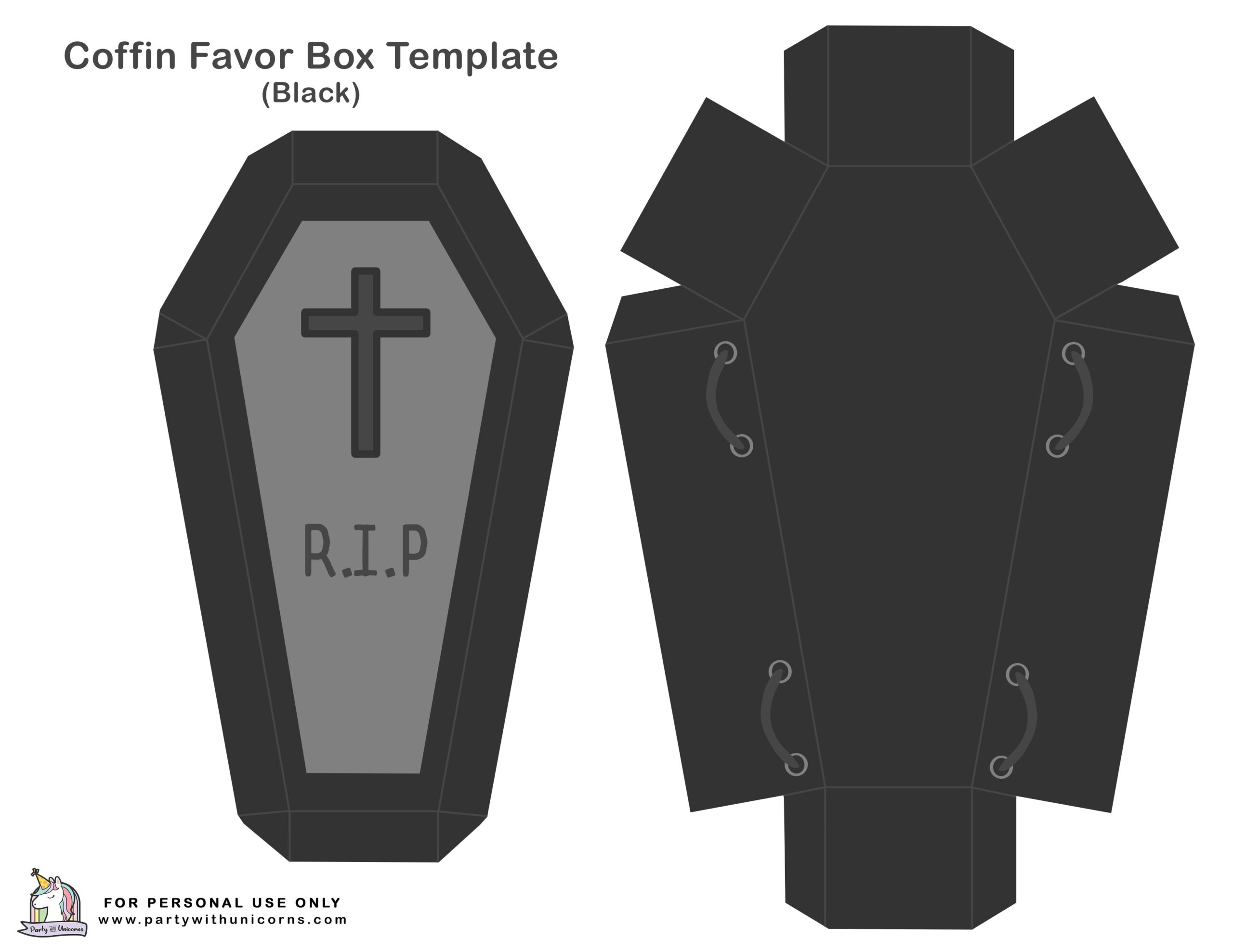 Coffin Printable Template