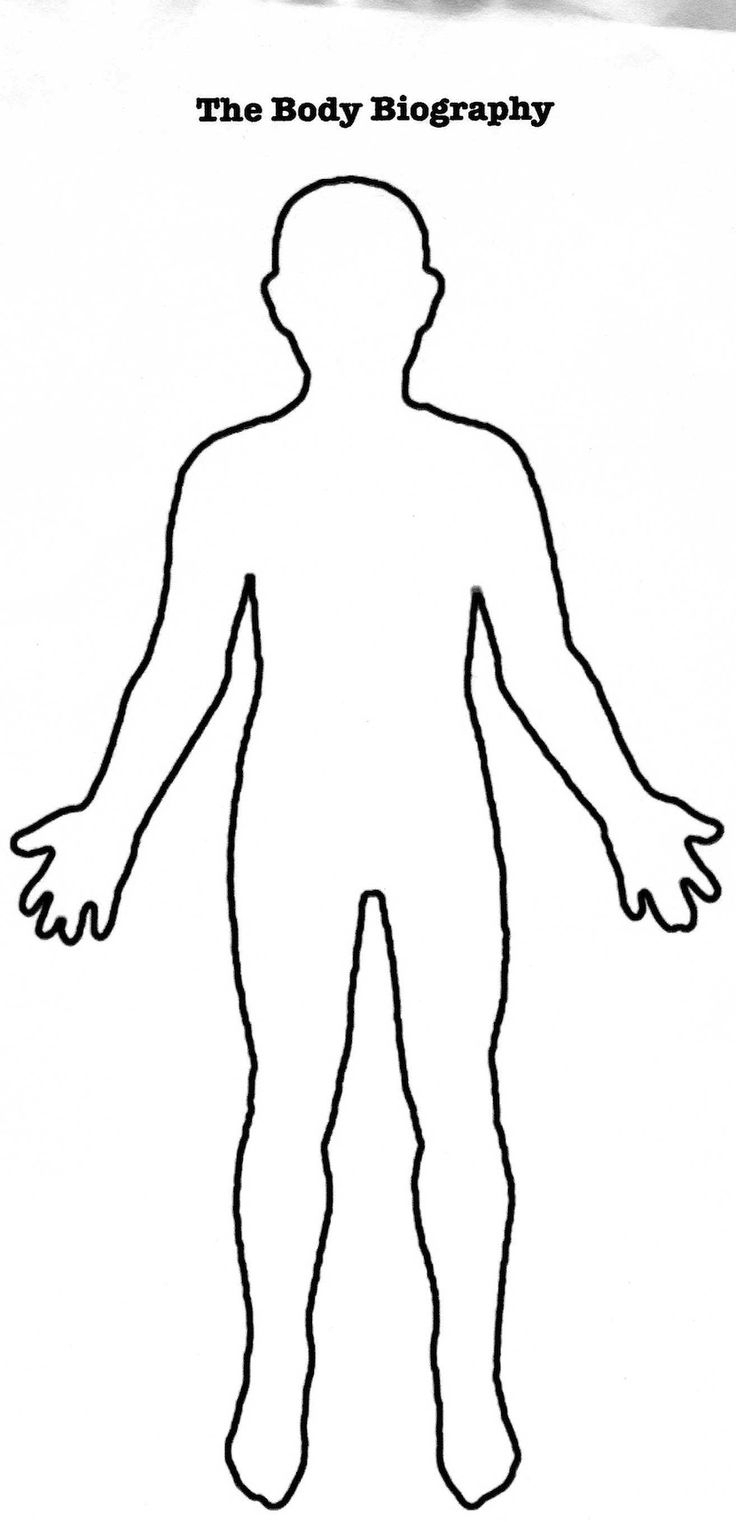 Free Human Body Outline Printable Download Free Clip Art