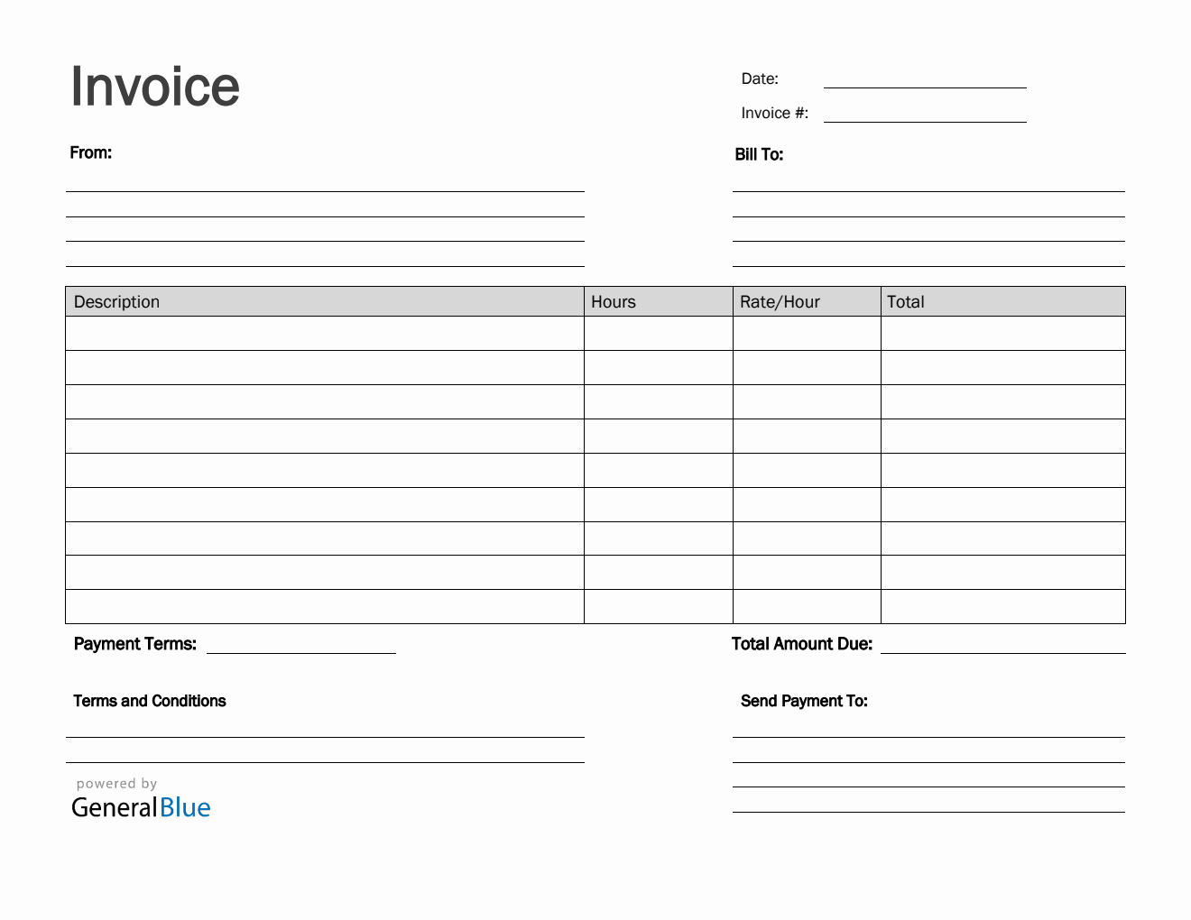 Free PDF Invoice Templates
