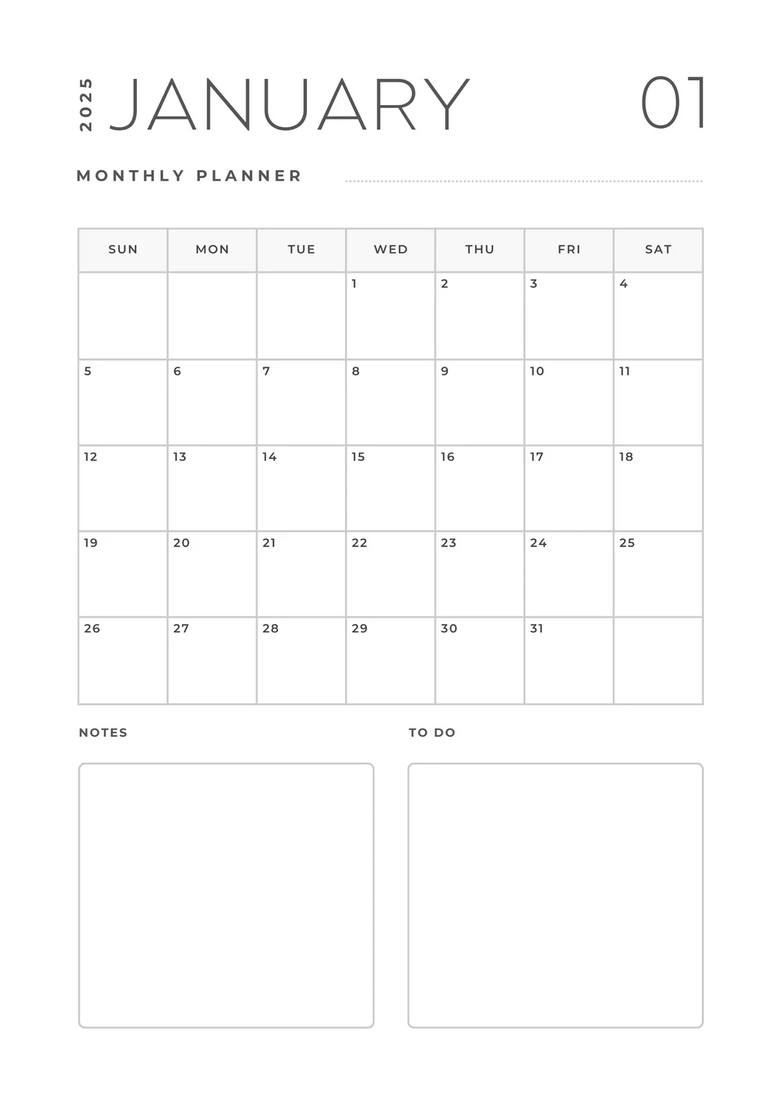 Free Personalized Monthly Planner Templates To Print Canva