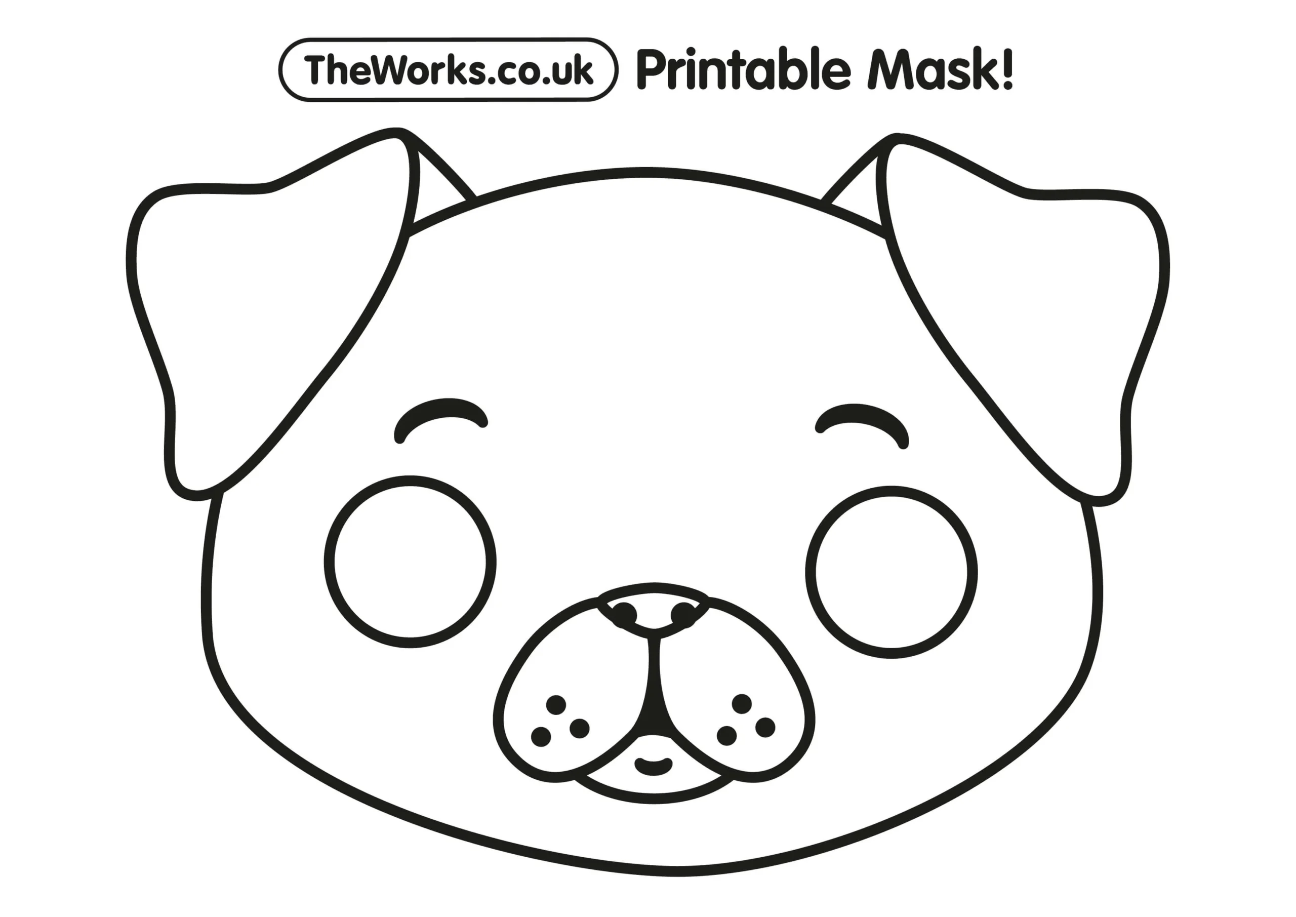 Free Printable Dog Face Template