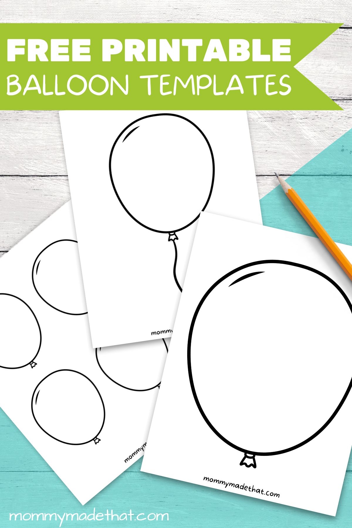 Balloons Template Printable