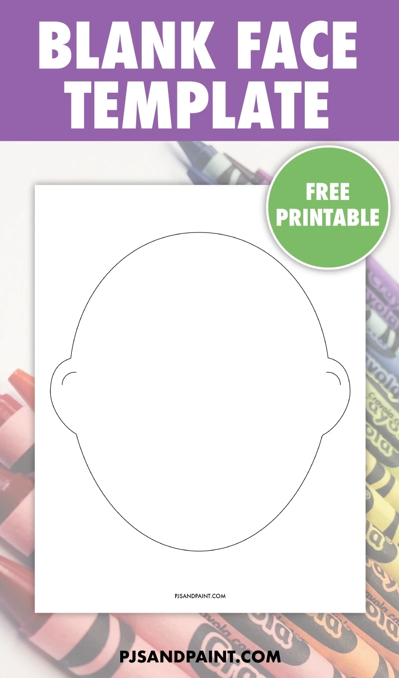 Free Printable Blank Face Template