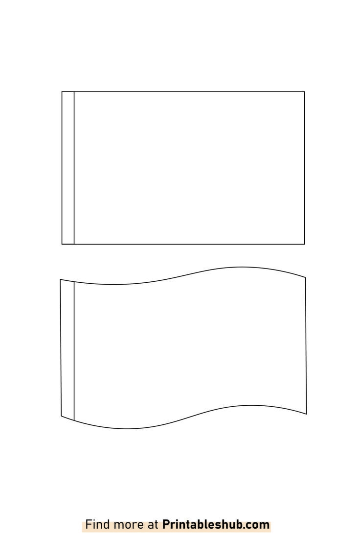 Free Printable Blank Flag Template PDF