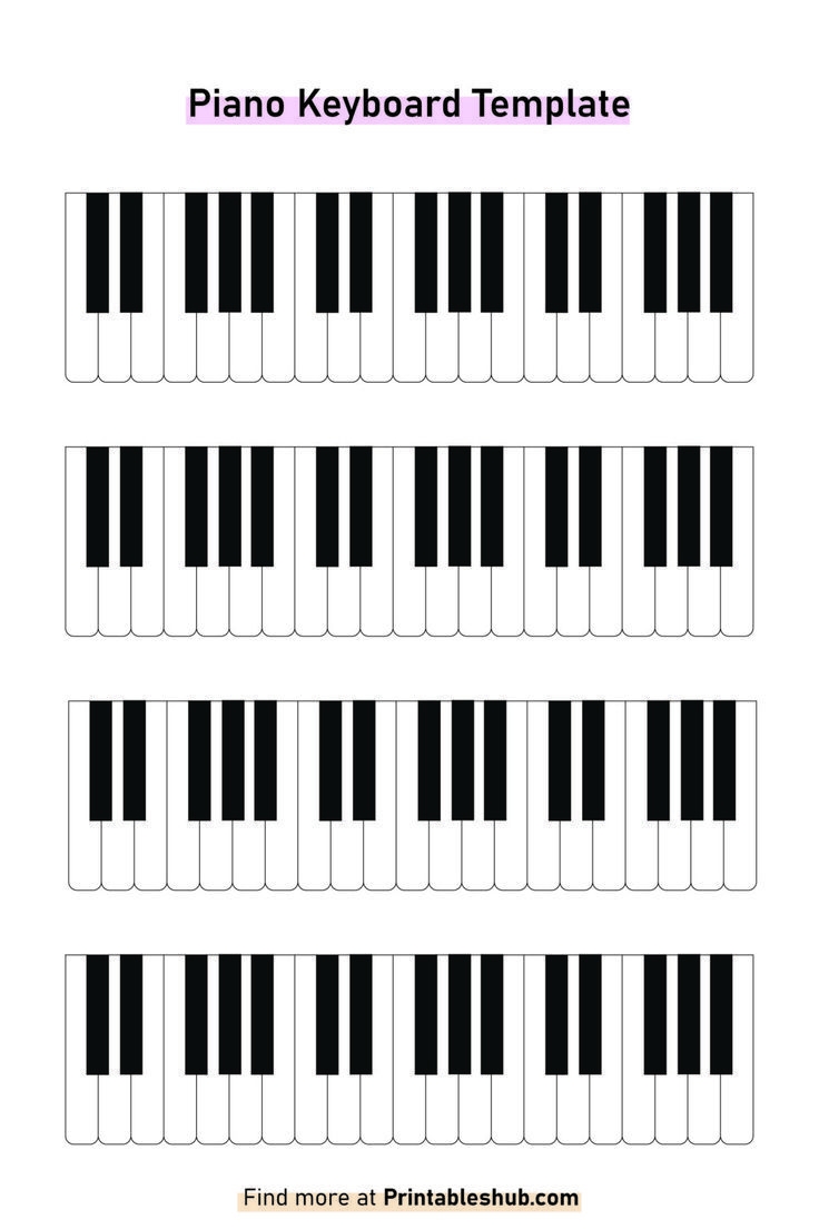 Free Printable Keyboard Template