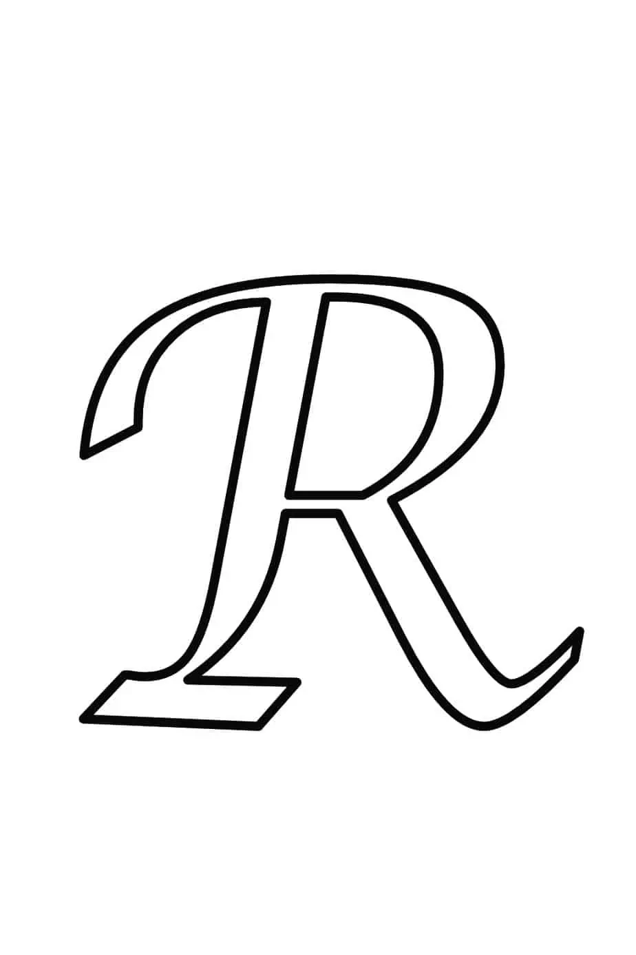 Letter R Template Free Printable