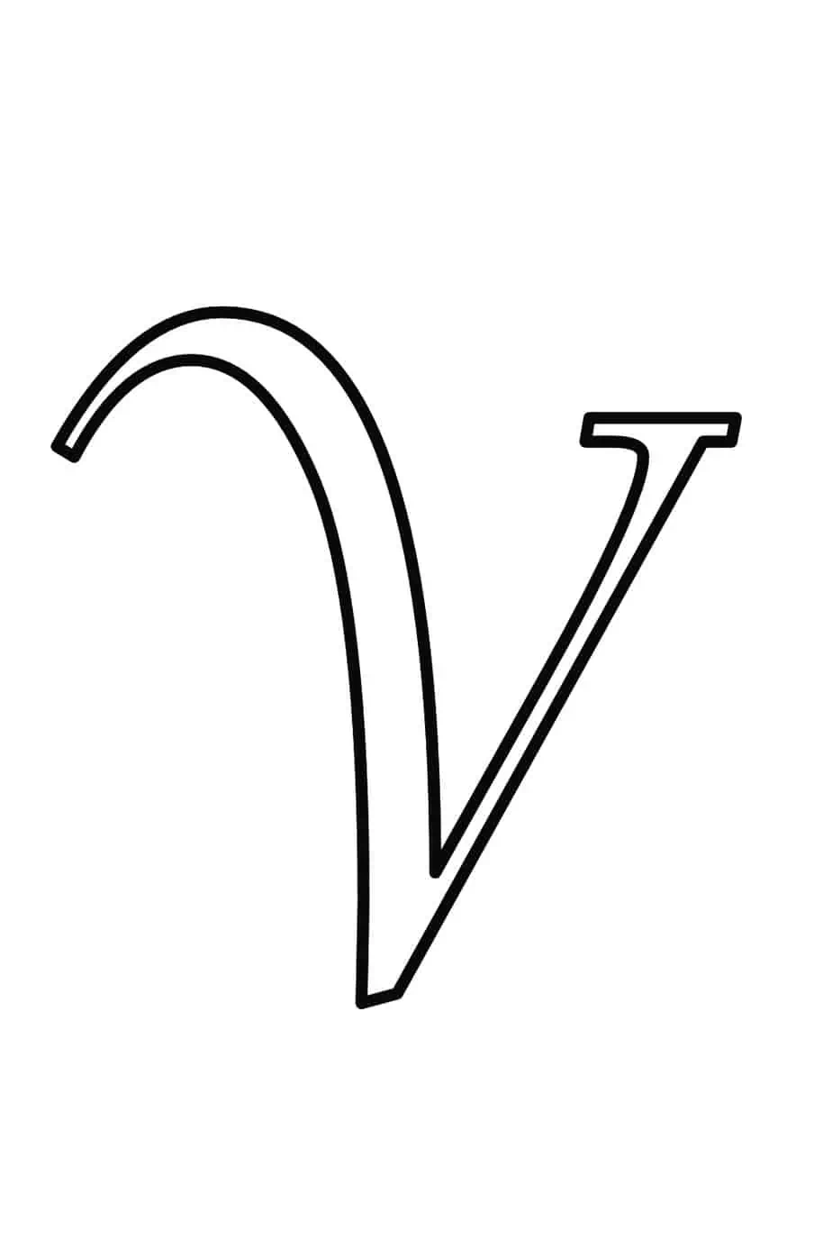 Free Printable Bubble Letter V Bubble Alphabet Letters