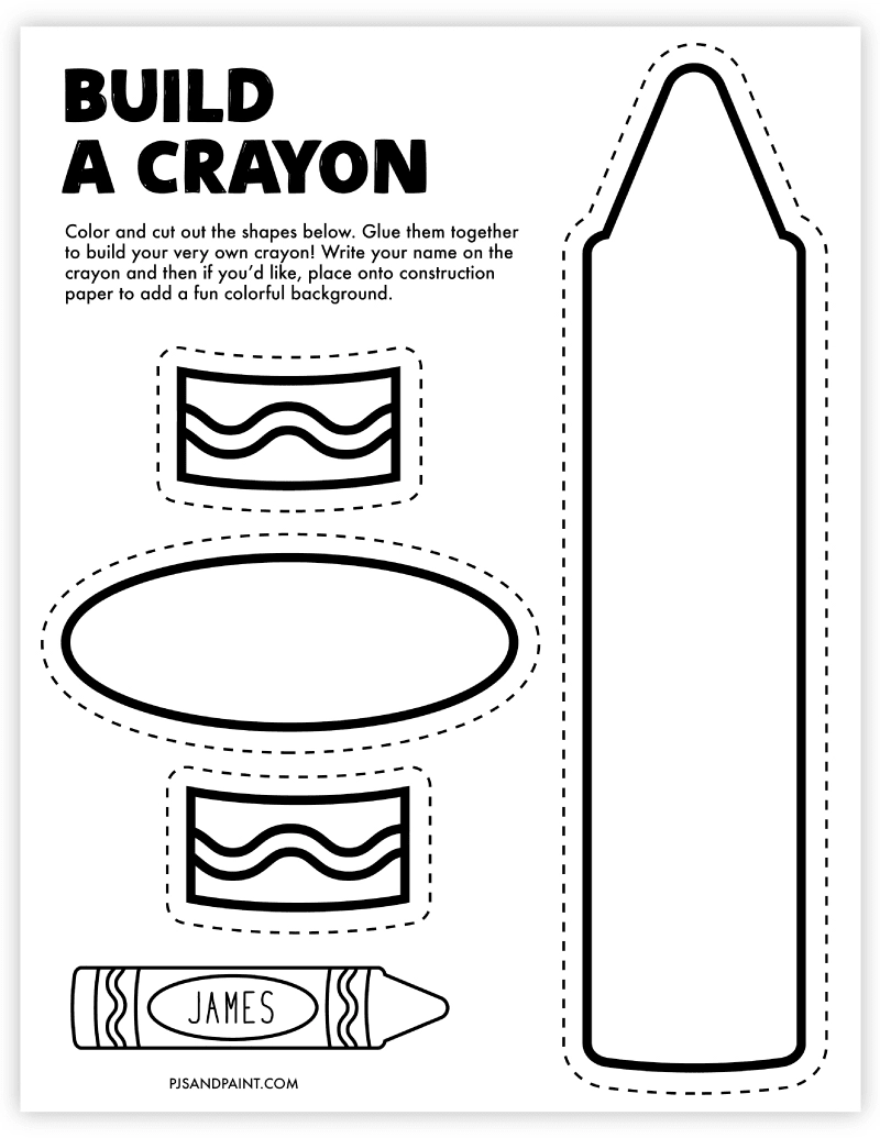 Free Printable Build A Crayon Craft Pjs And Paint Free Printable Build A Crayon Craft Pjs And Paint