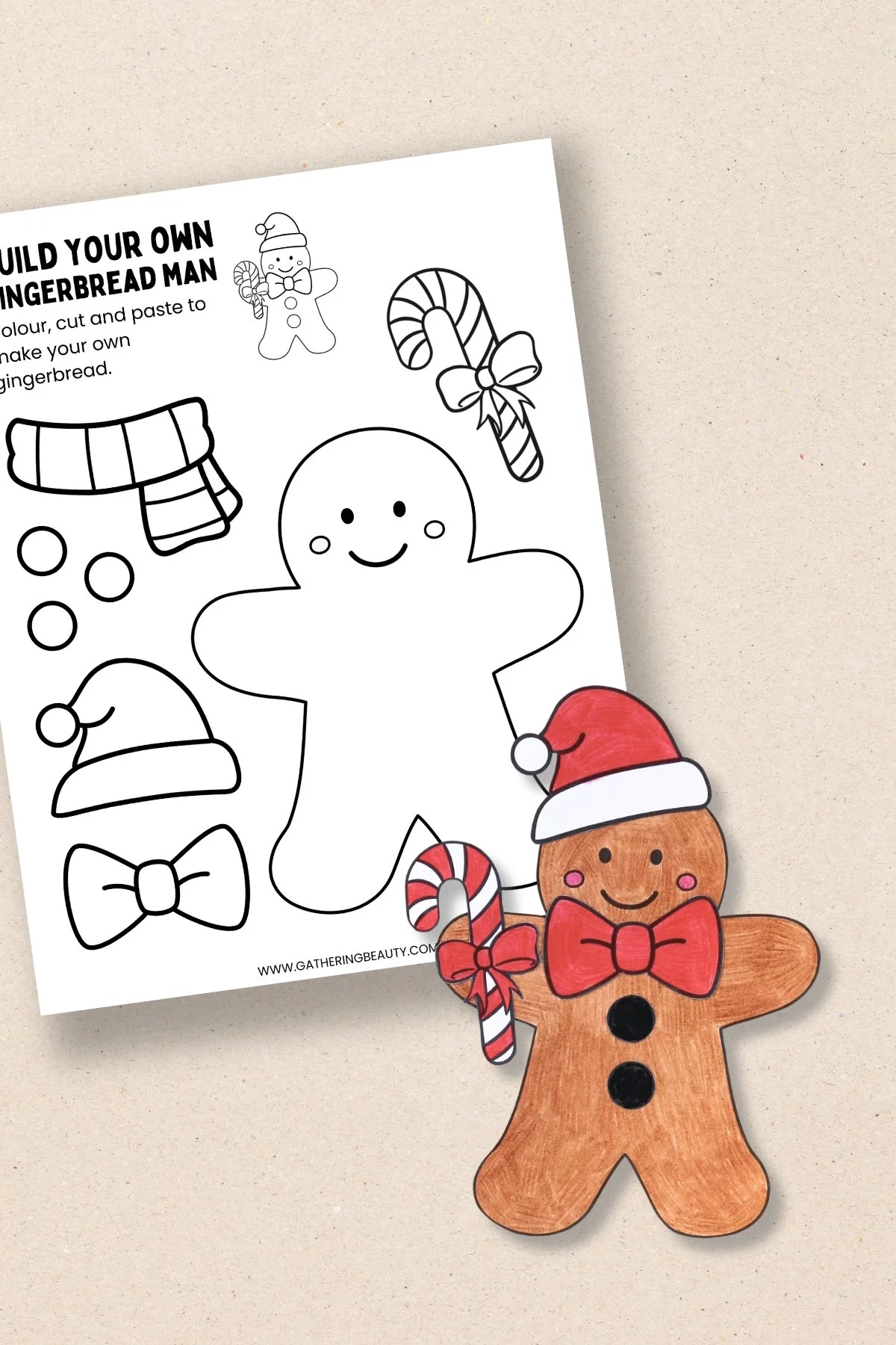 Gingerbread Printable Template Gingerbread Printable Template