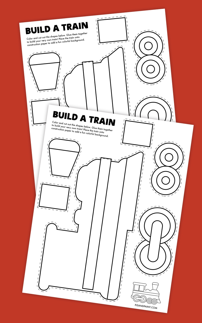 Free Printable 3d Paper Train Template