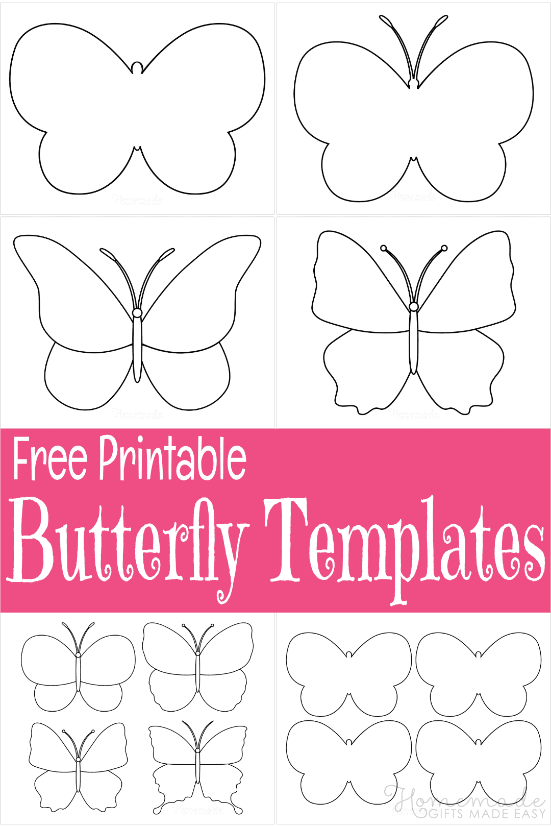 Free Printable Butterfly Templates amp Outlines Free Printable Butterfly Templates amp Outlines