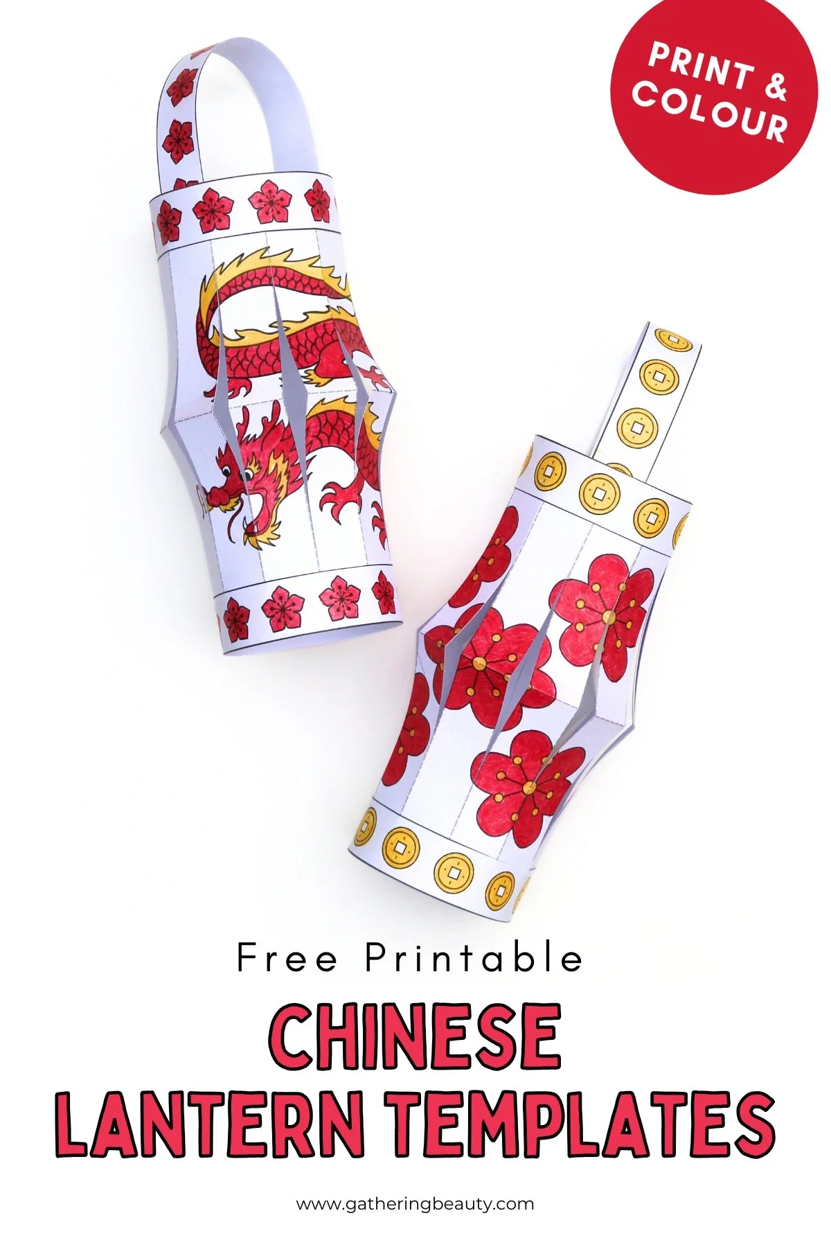 Free Printable Chinese Lantern Template Free Printable Chinese Lantern Template