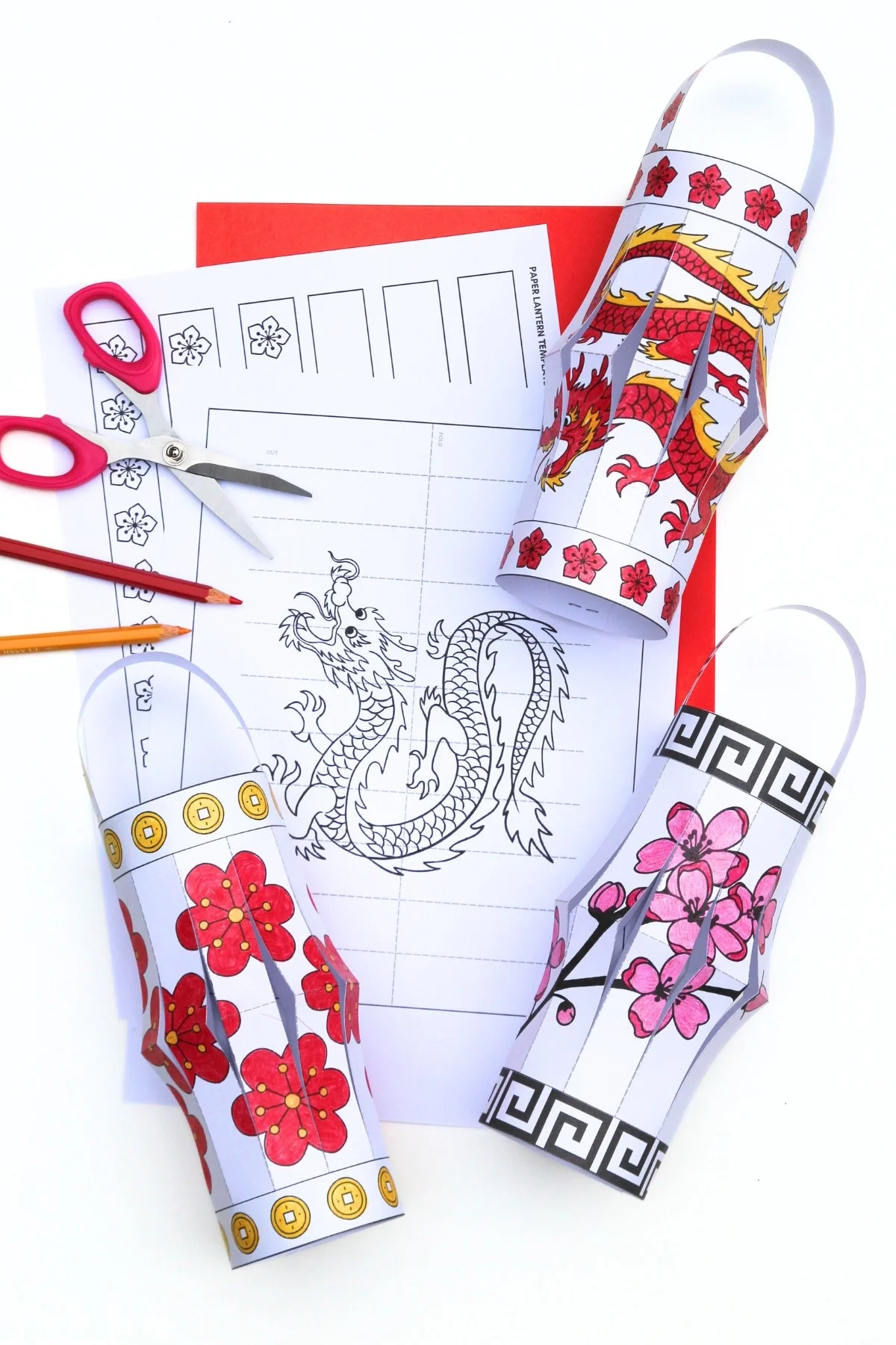 Free Printable Chinese Lantern Templates Gathering Beauty