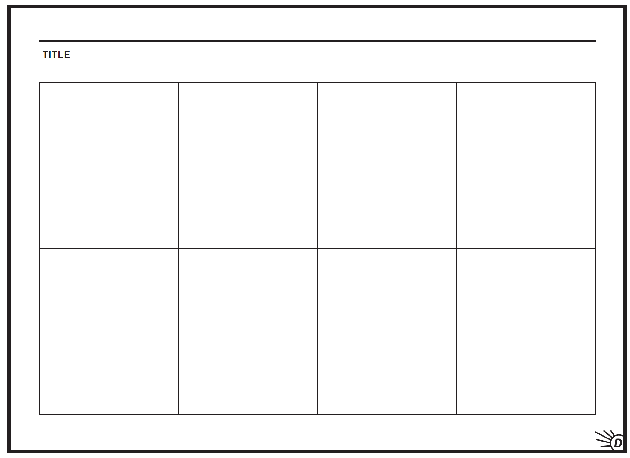 Blank Comic Book Template Printable