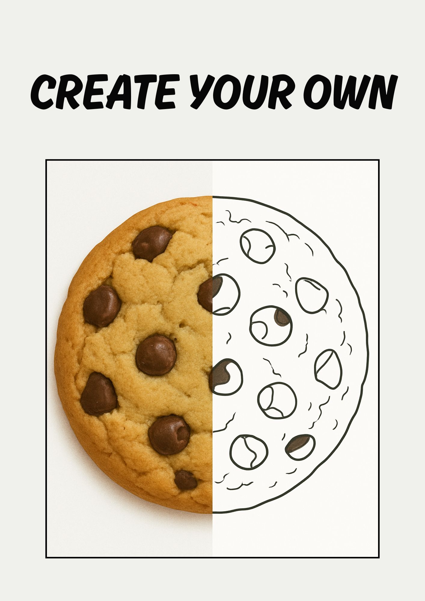 Chocolate Chip Cookie Printable Template