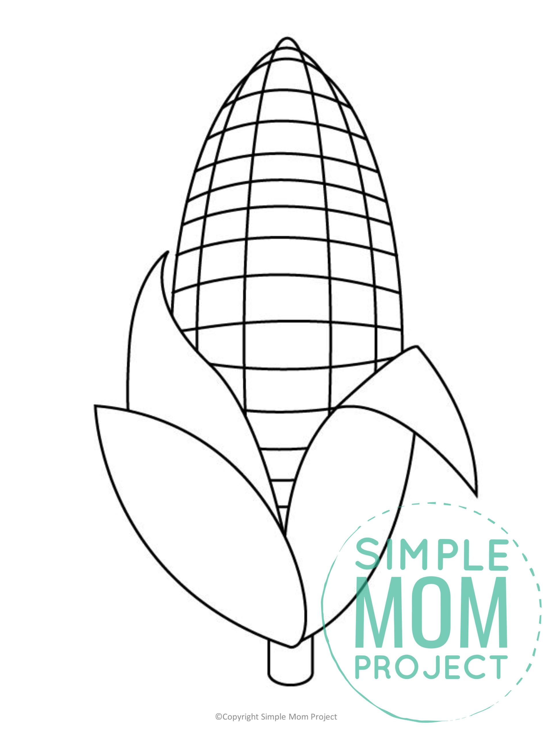 Indian Corn Template Printable