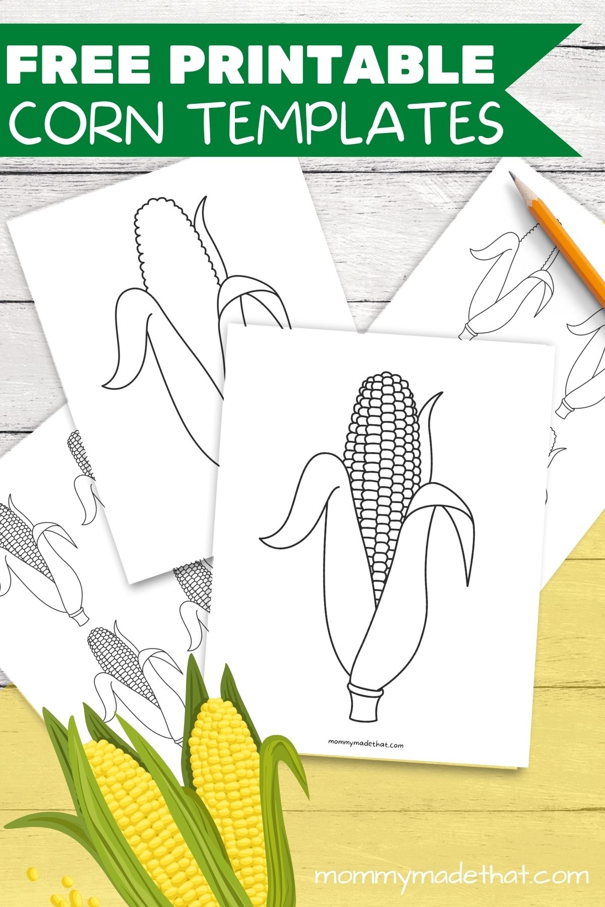 Free Printable Corn Templates amp Outlines For Fall Crafts