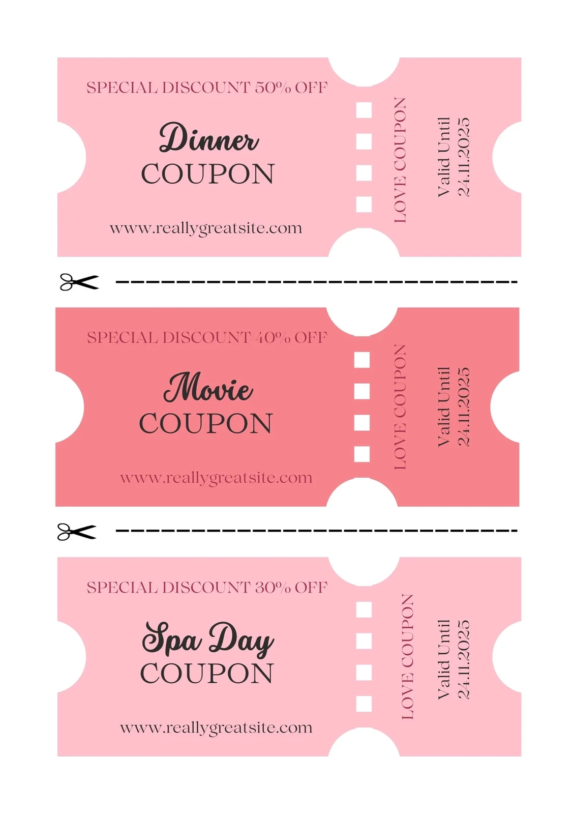 Customizable Printable Coupon Template