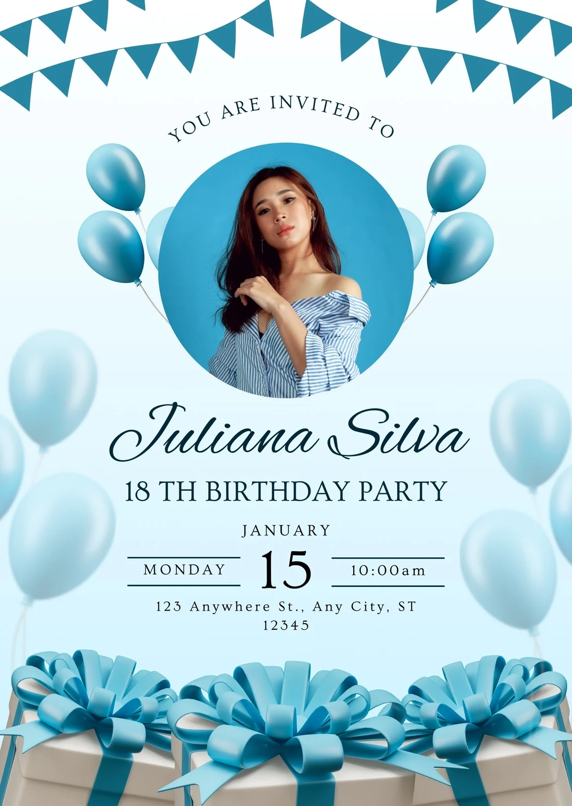 Printable Birthday Party Invitation Template