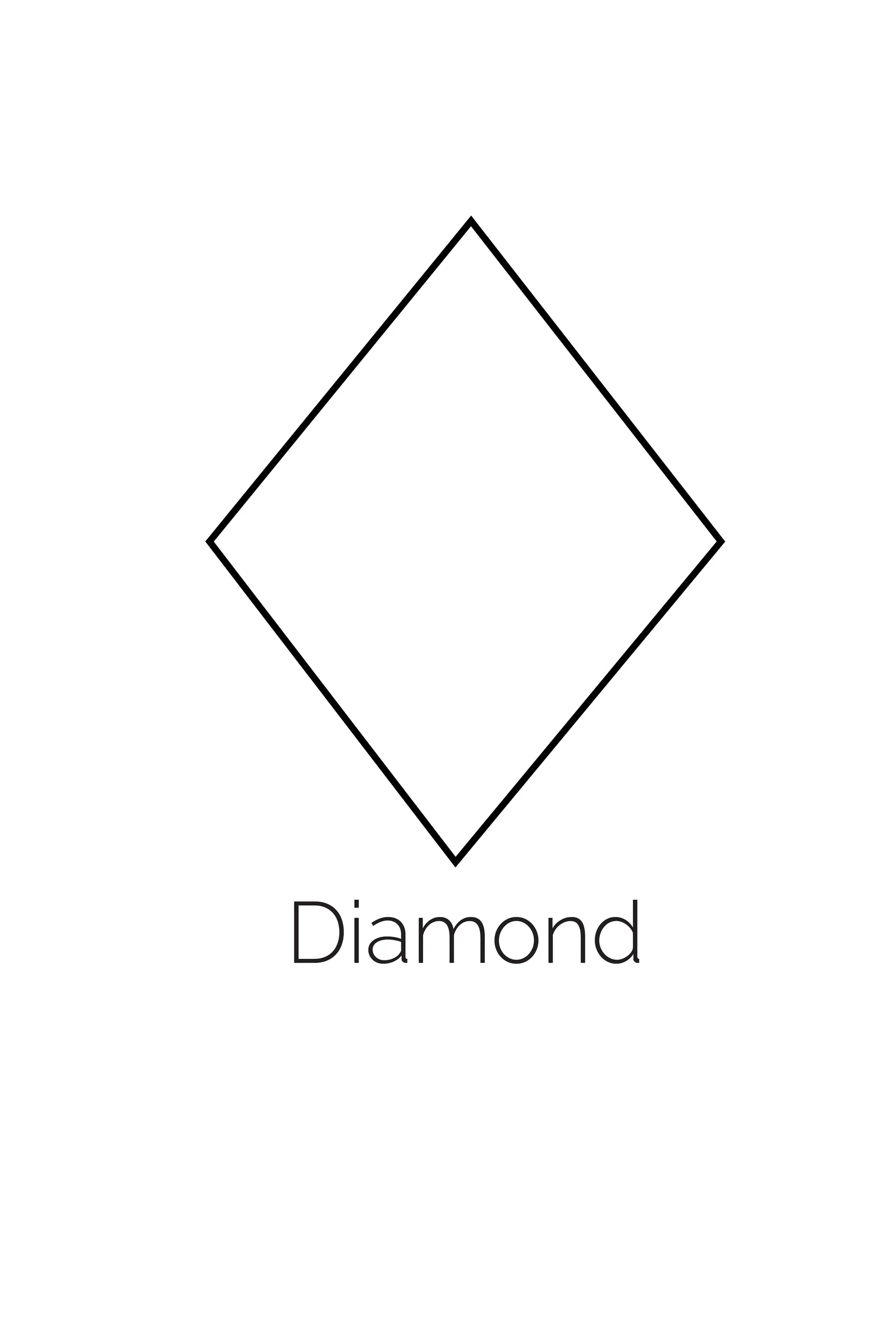 Printable Rhombus Template
