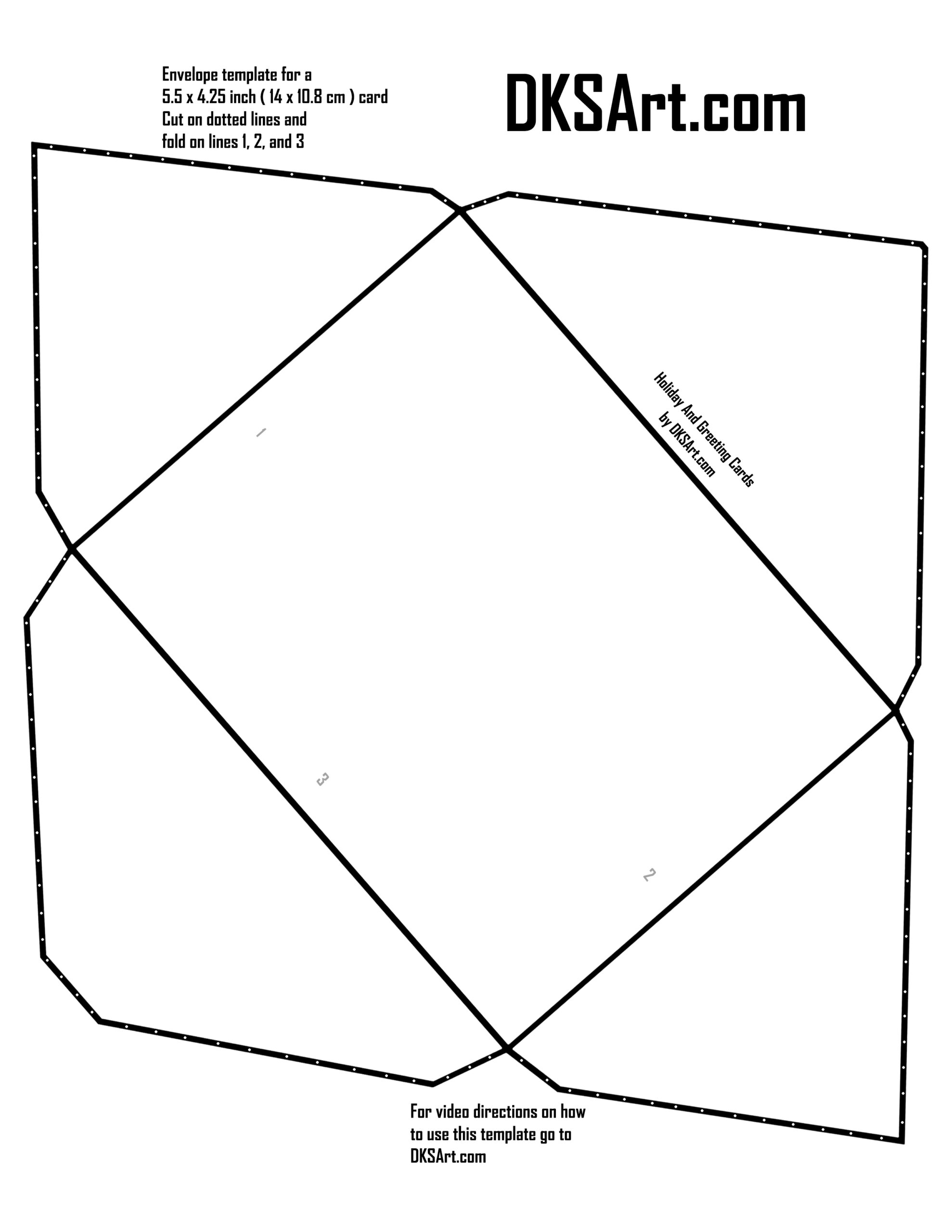 Free Printable Greeting Card Envelope Template