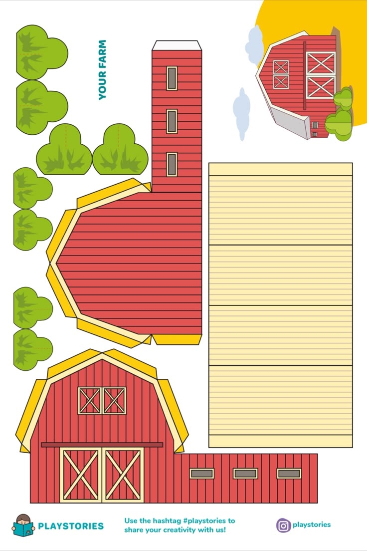 Free Printable Farm Coloring Page