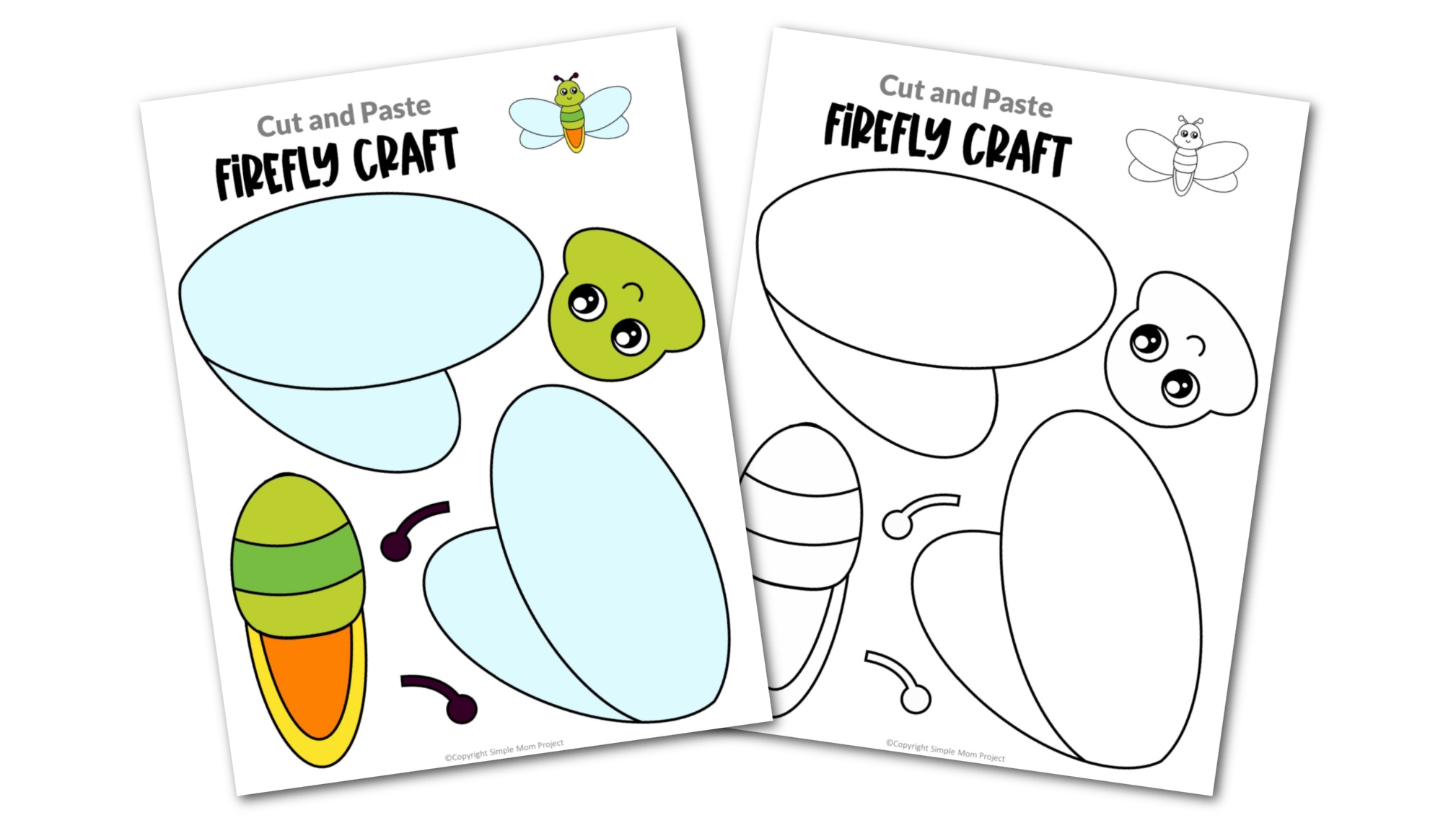 Free Printable Firefly Craft Template Simple Mom Project