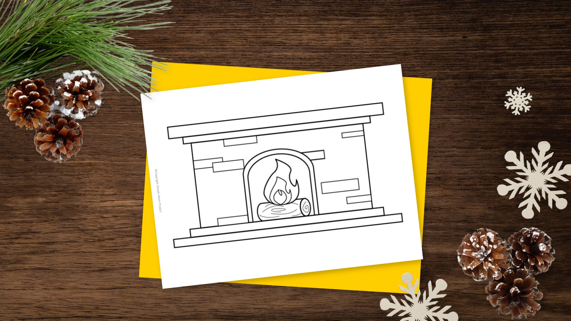 Fireplace Template Printable
