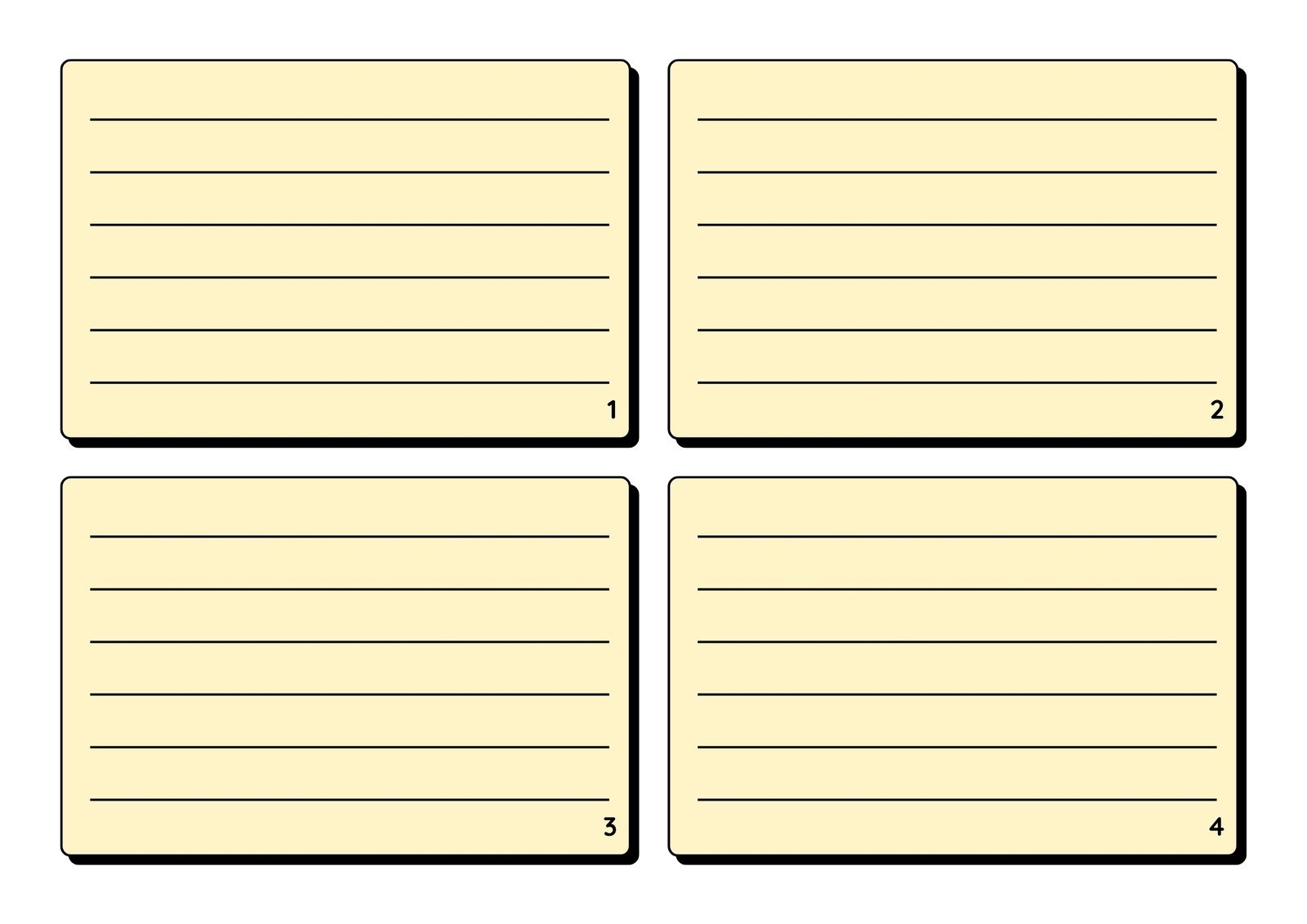 Free Printable Flashcard Templates You Can Customize Canva 