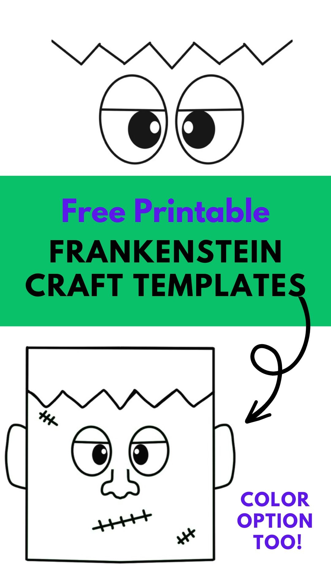 Free Printable Frankenstein Craft And Templates Free Printable Frankenstein Craft And Templates