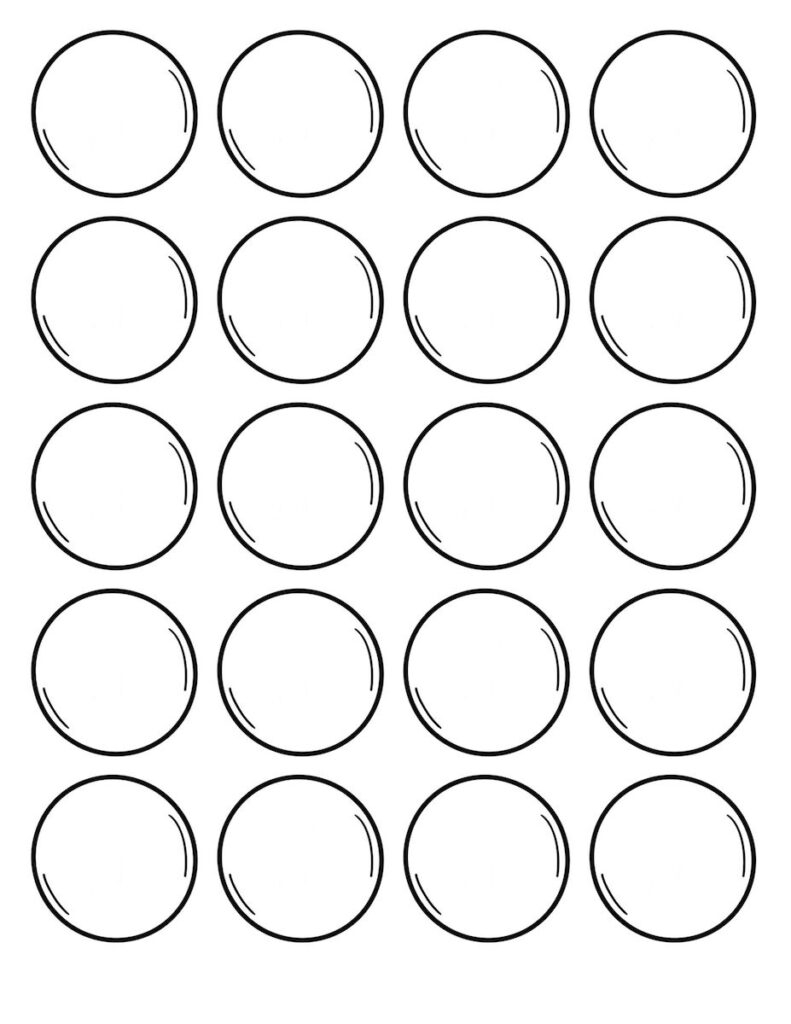 Blank Coin Template Printable