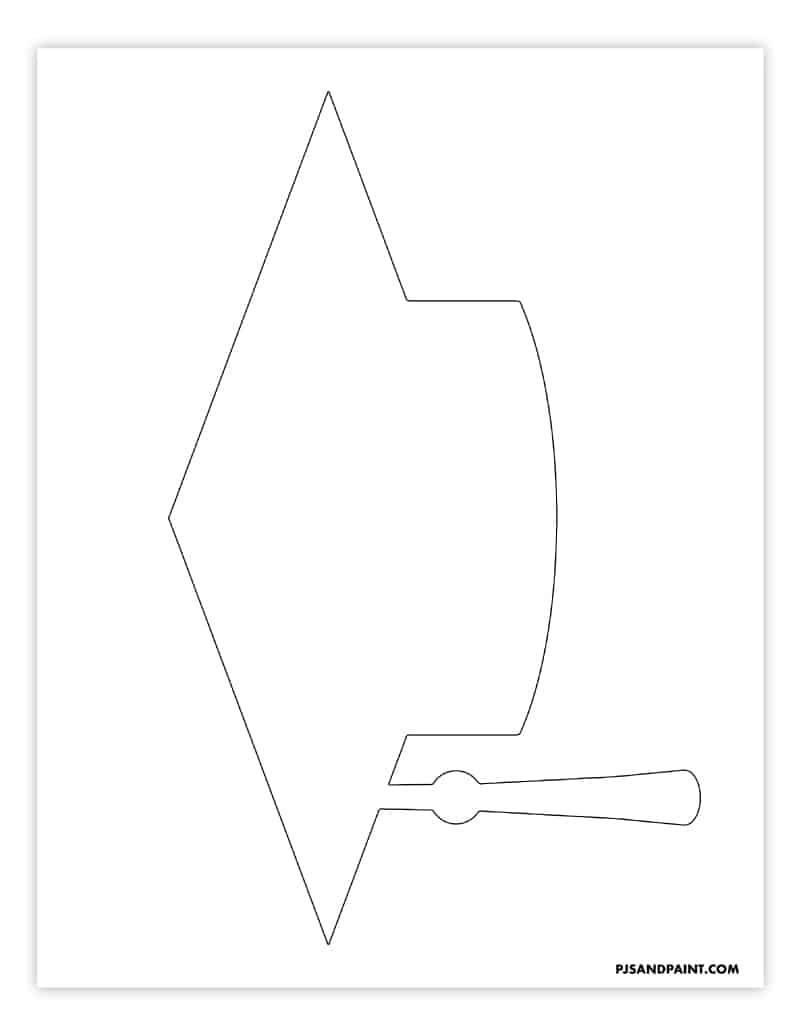 Free Printable Graduation Hat Template Free Printable Graduation Hat Template