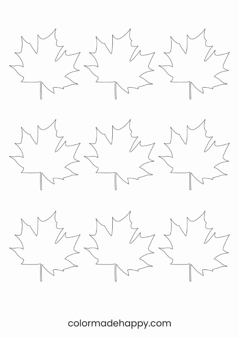 Printable Maple Leaf Template