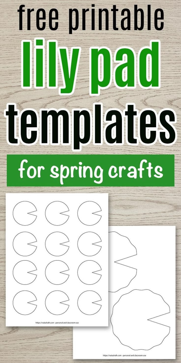 Free Printable Lily Pad Templates