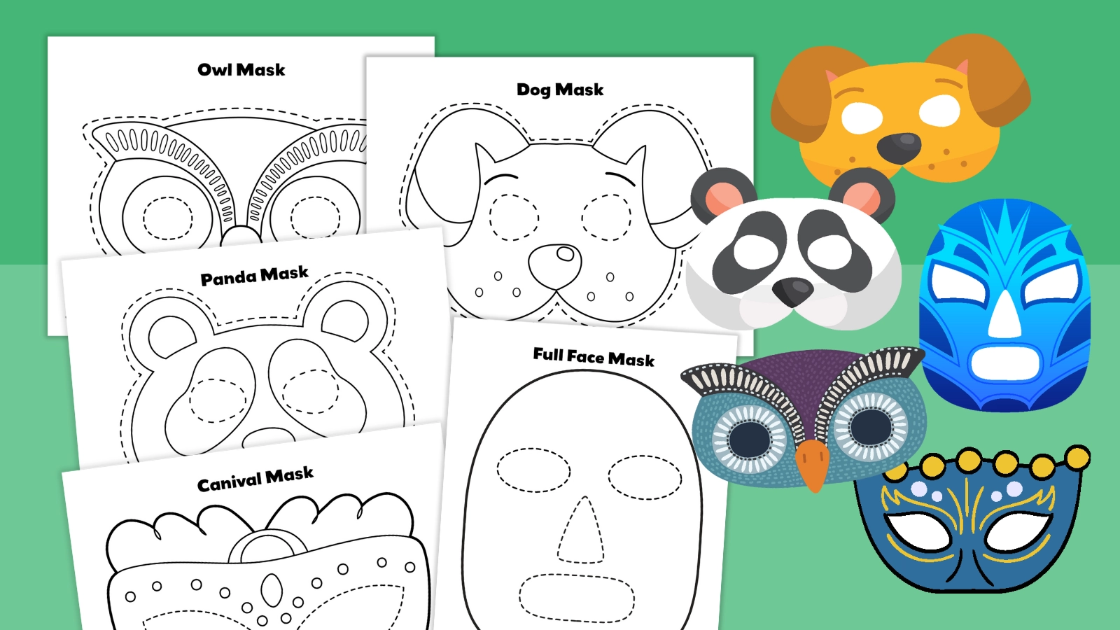 Blank Mask Template Printable