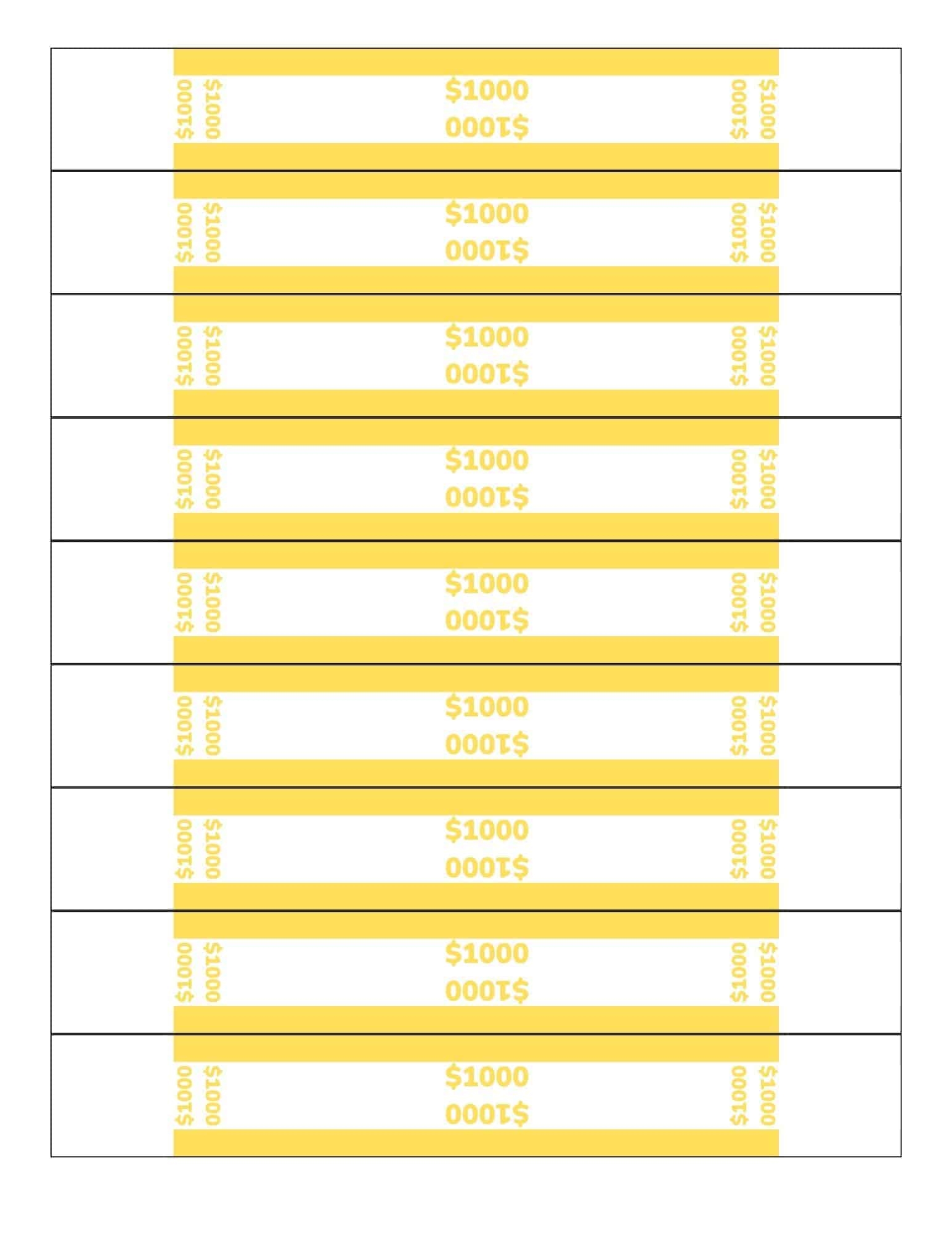 Free Printable Money Bands For Organizing Bills