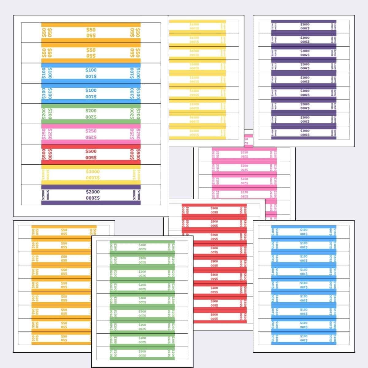 Free Printable Currency Strap Template