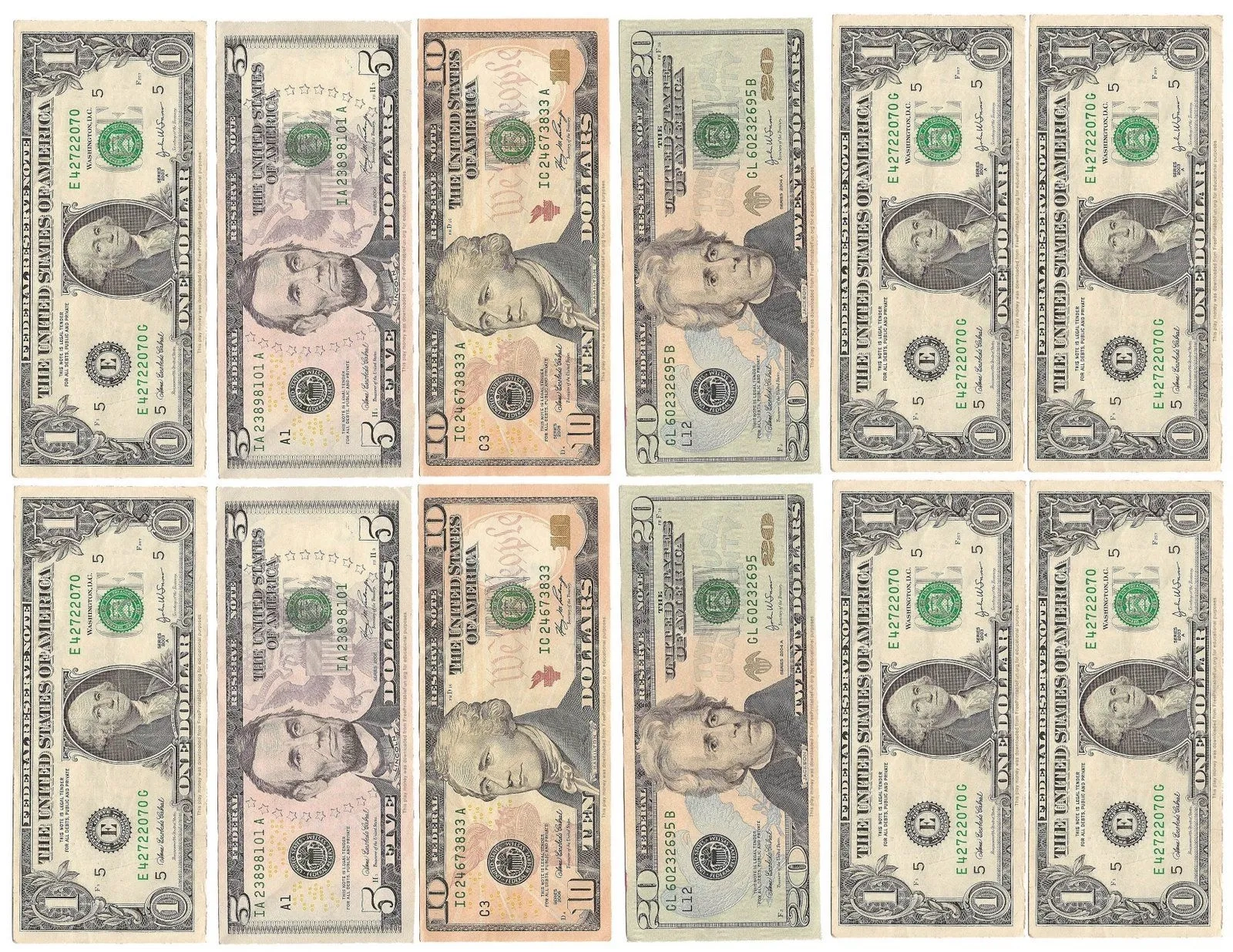 Free Printable Money Printable Party Favors