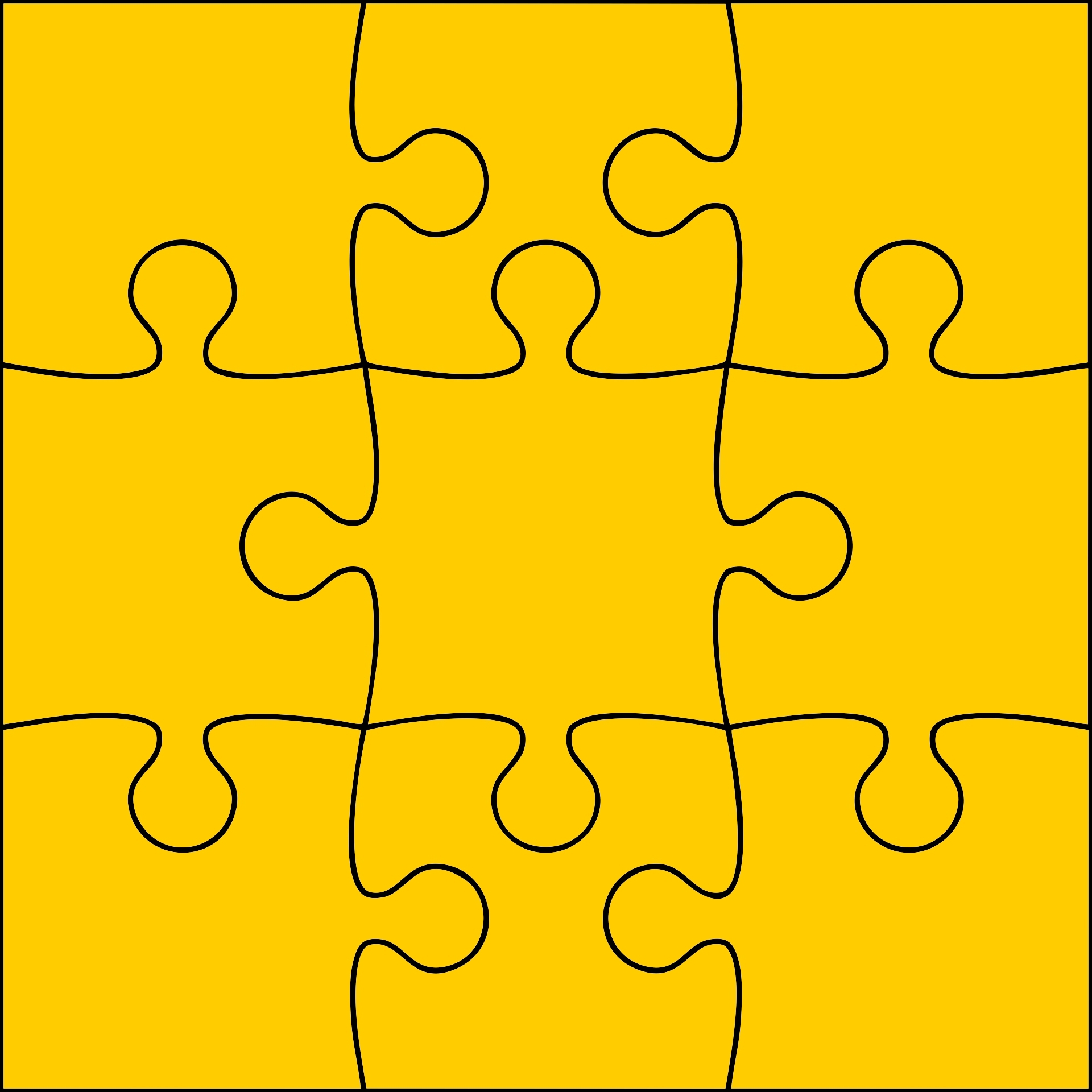 Blank Printable Jigsaw Puzzles Template