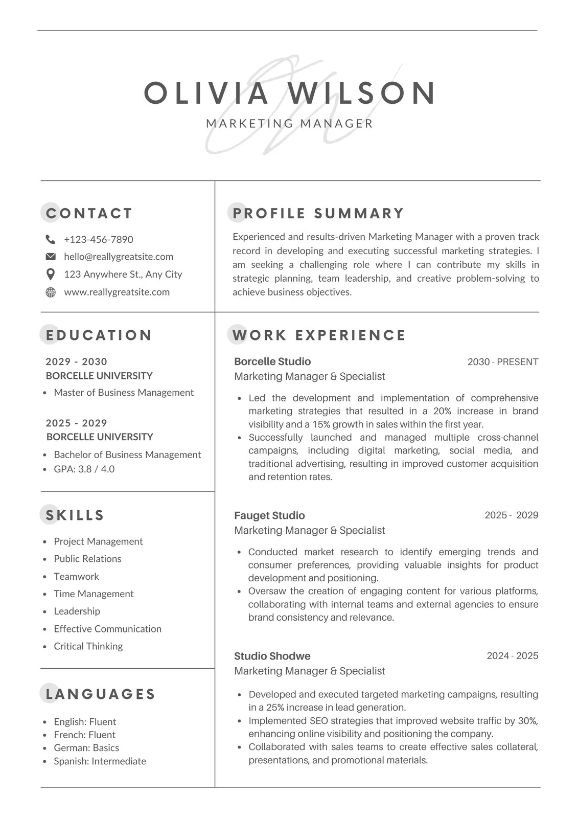 Free Printable Resume Templates You Can Customize Canva