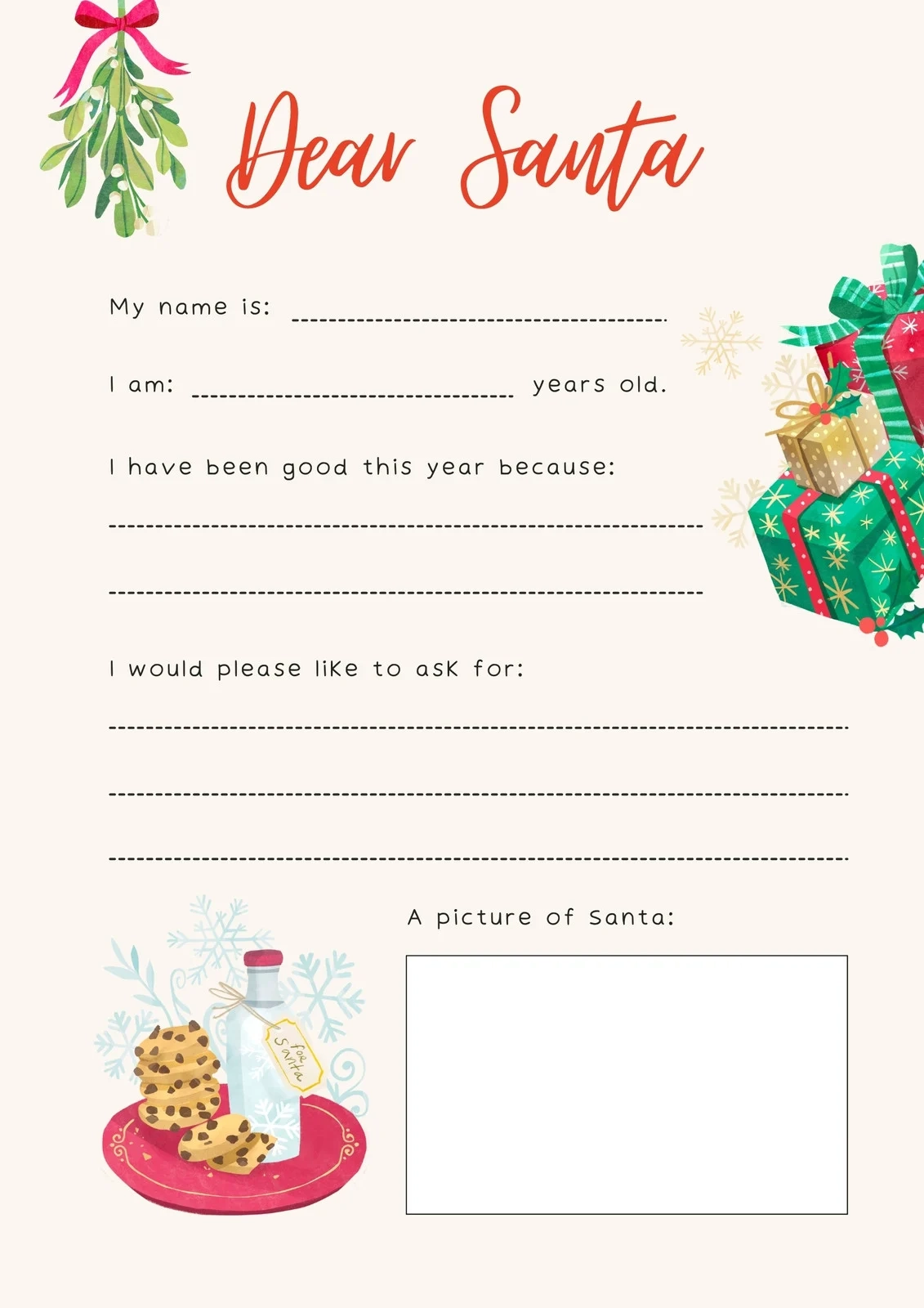 Santa Claus Letter Template Printable Free Santa Claus Letter Template Printable Free