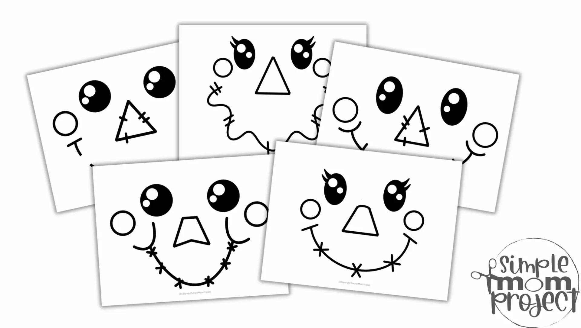 Free Printable Scarecrow Face Template Simple Mom Project