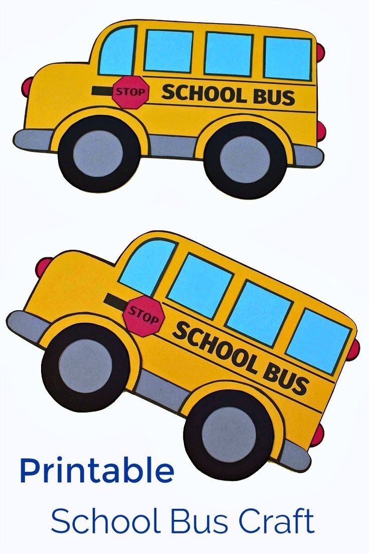 School Bus Template Printable School Bus Template Printable