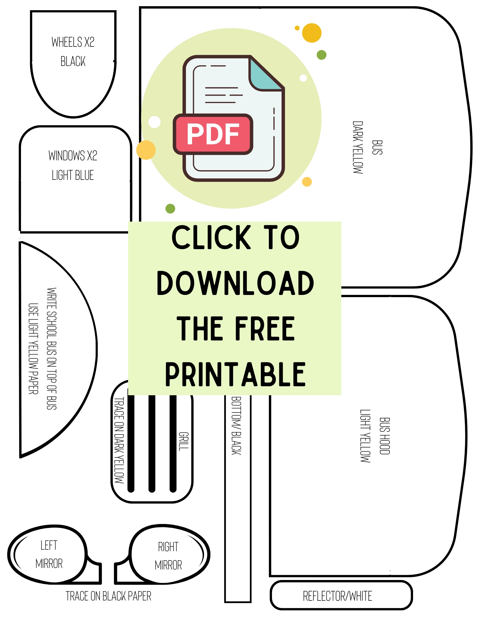 Free Printable School Bus Template with PDF Treasure Coast Mom Free Printable School Bus Template with PDF Treasure Coast Mom