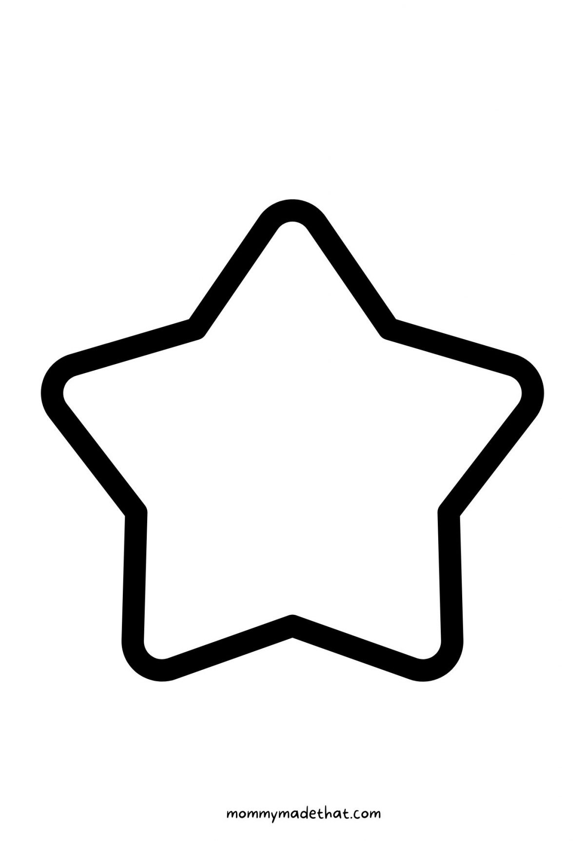 Free Printable Large Star Template
