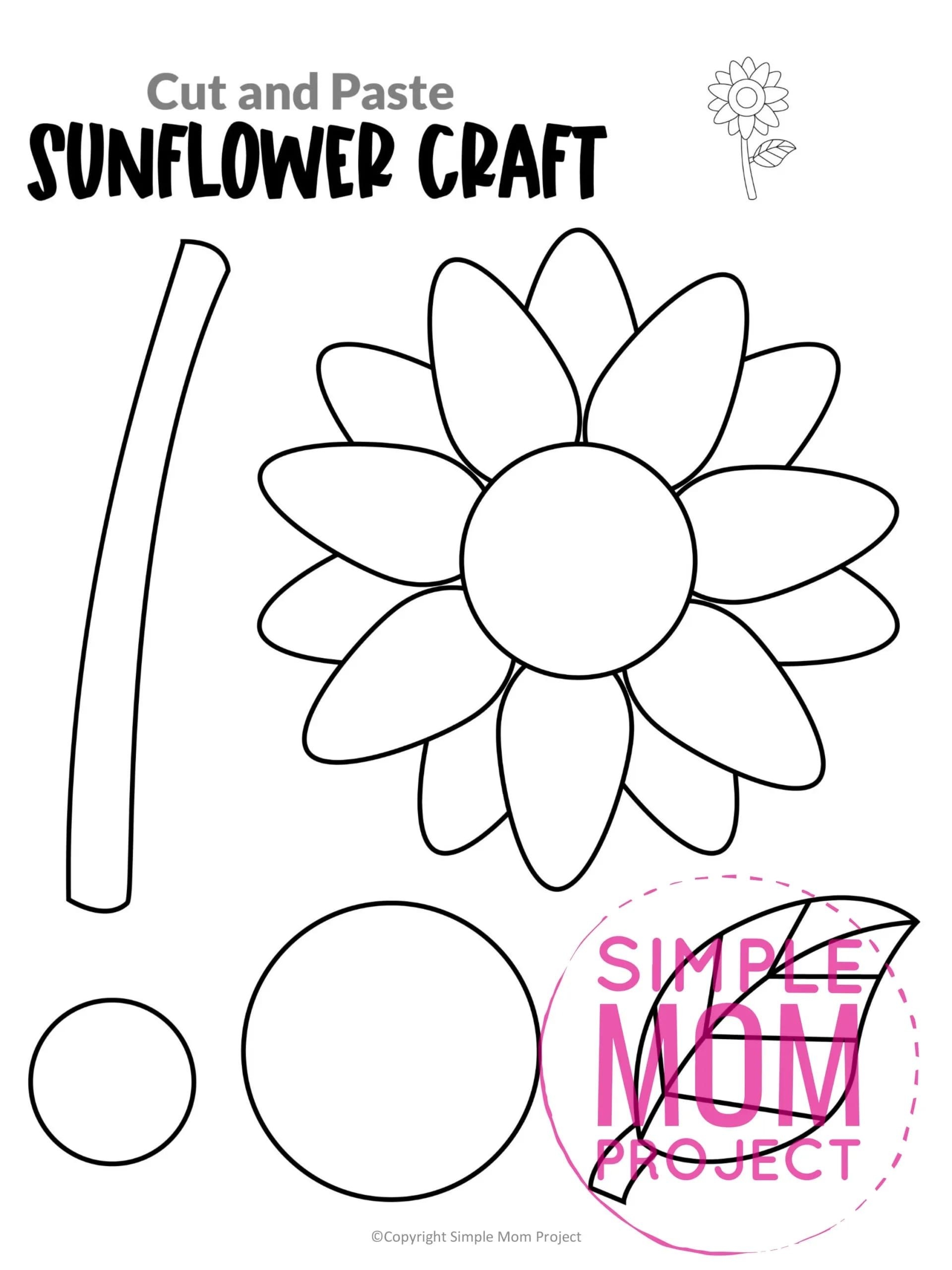 Sunflower Printable Template Sunflower Printable Template