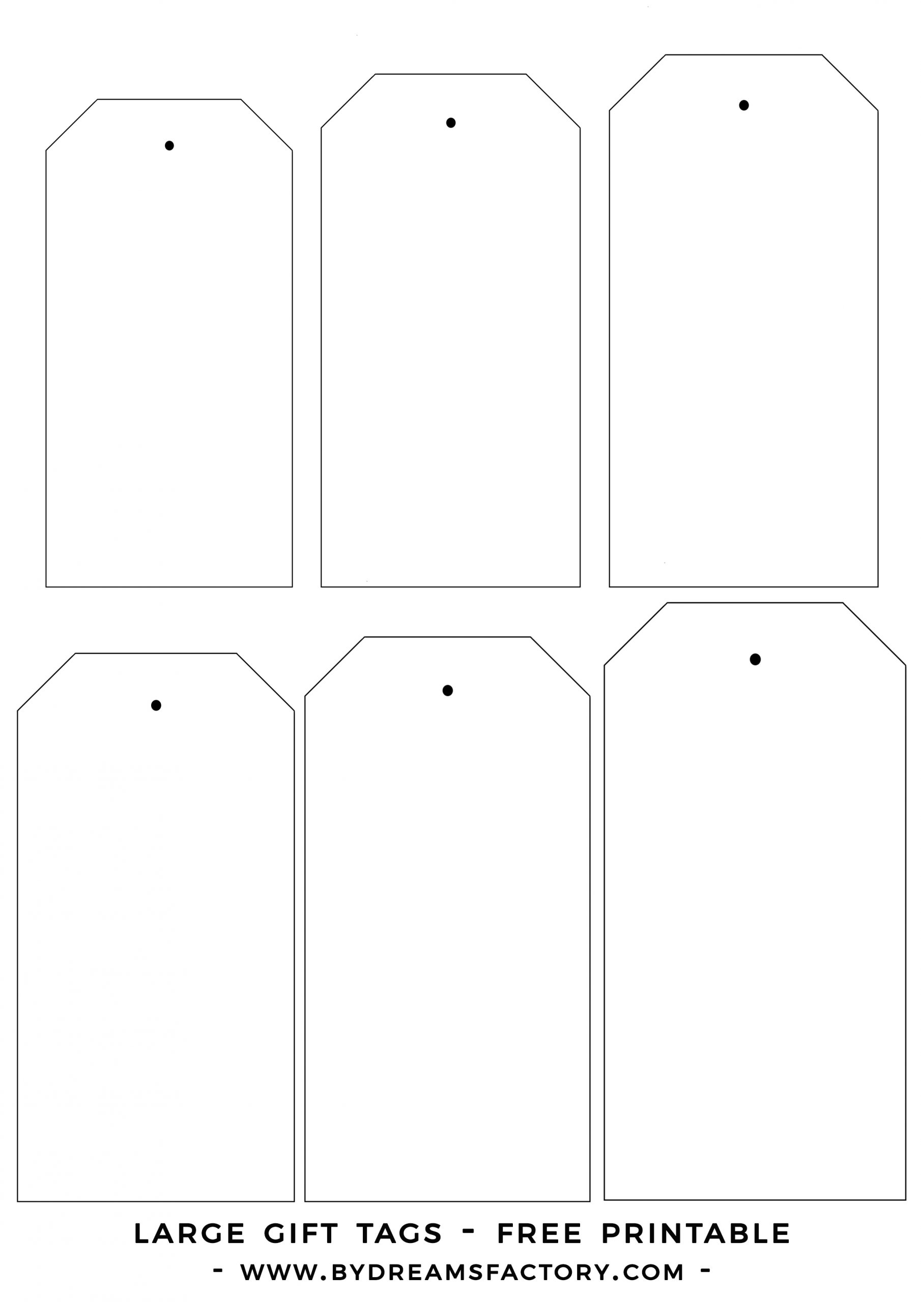 Printable Tags Template Free