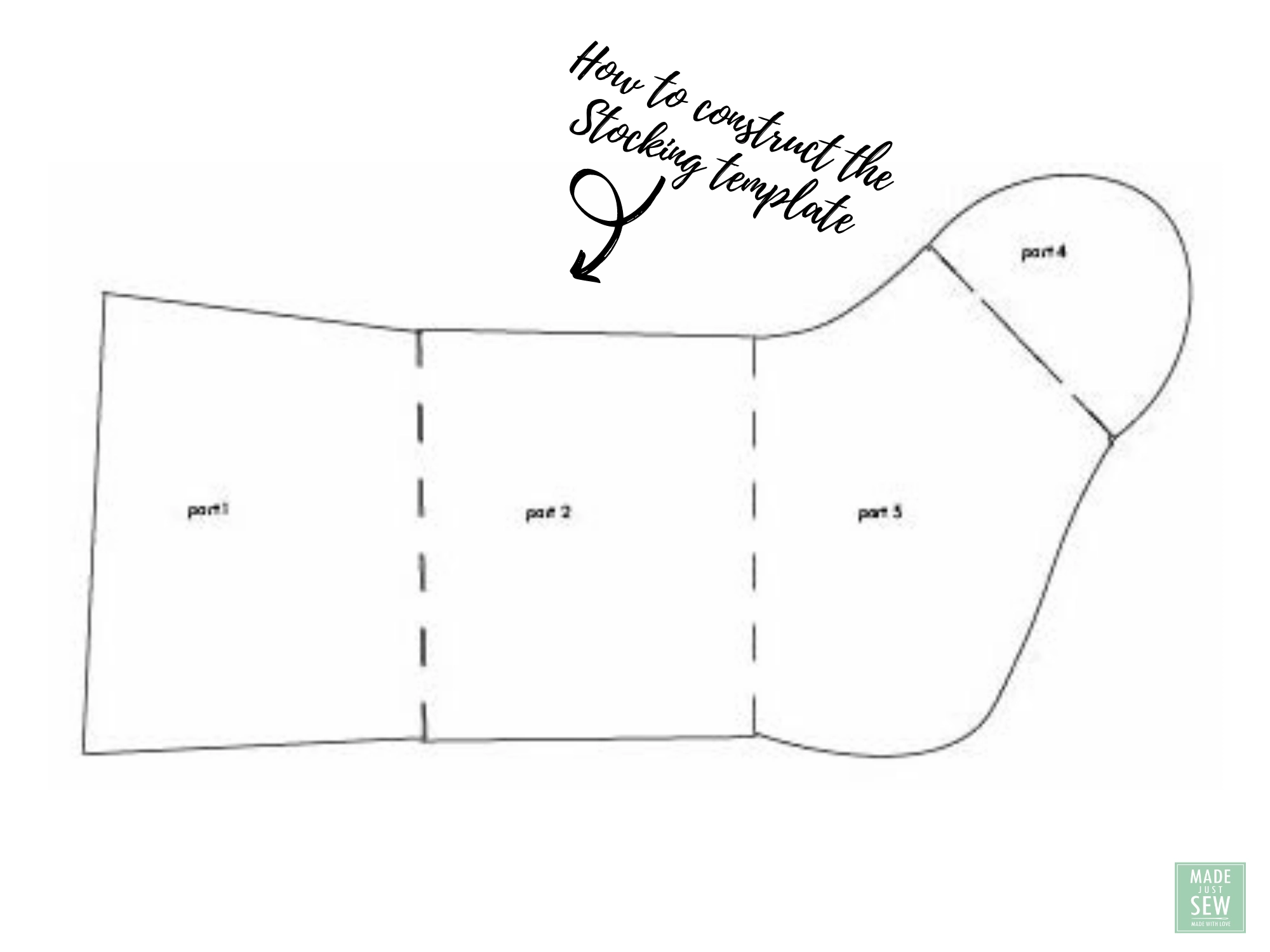 Printable Xmas Stocking Template