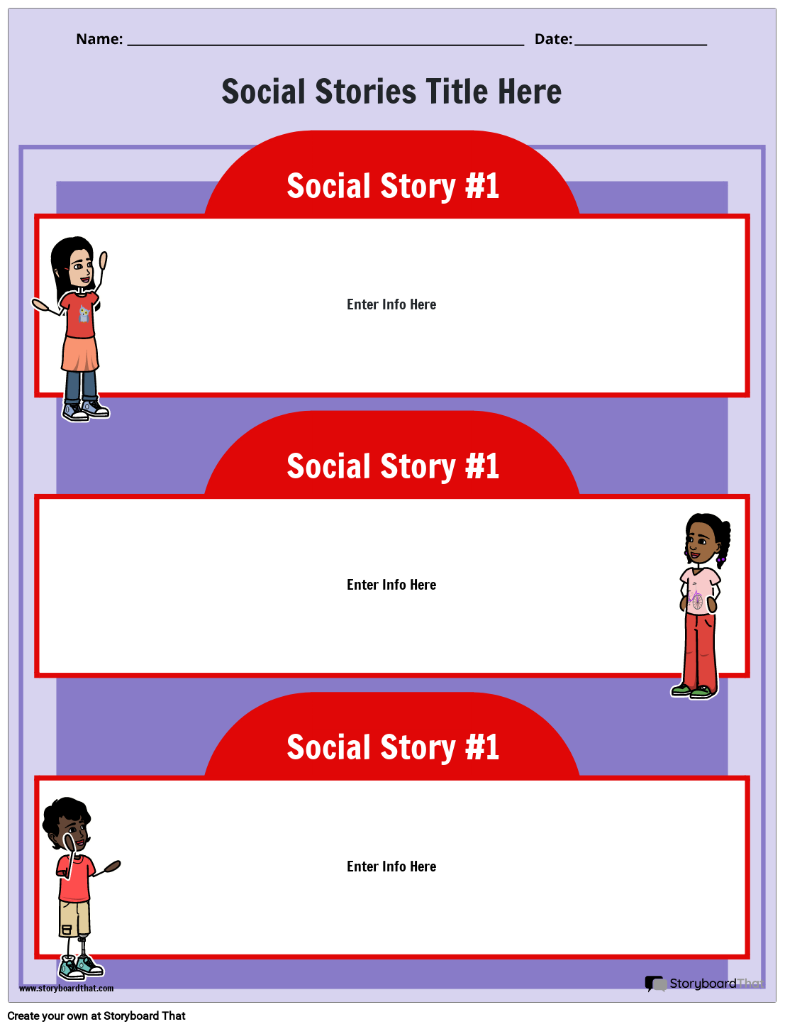 Free Social Story Templates Create amp Customize Easily