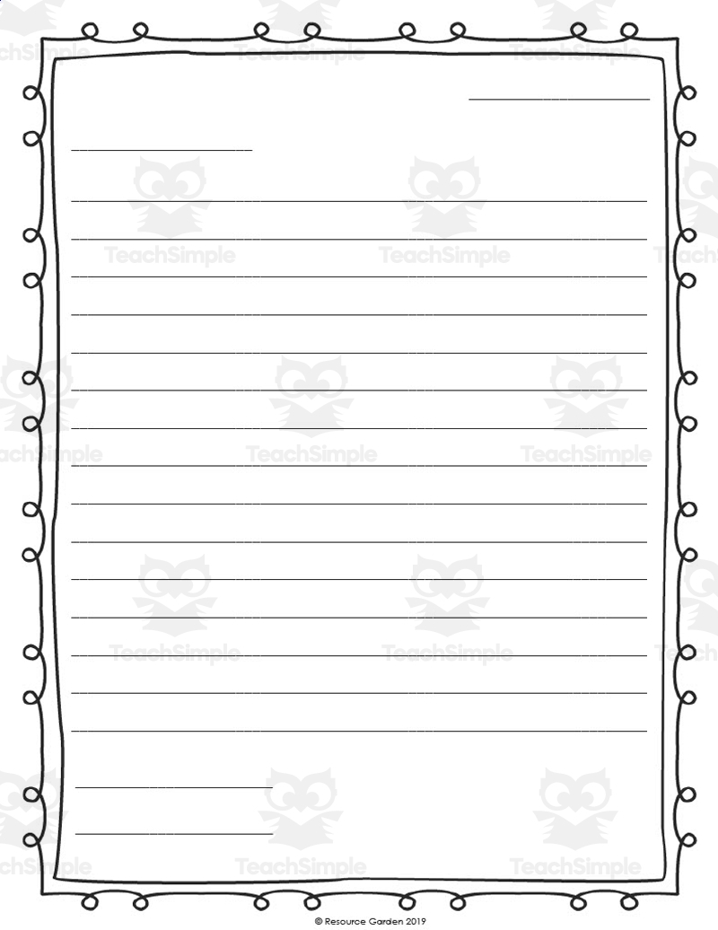 Free Printable Letter Writing Templates Free Printable Letter Writing Templates